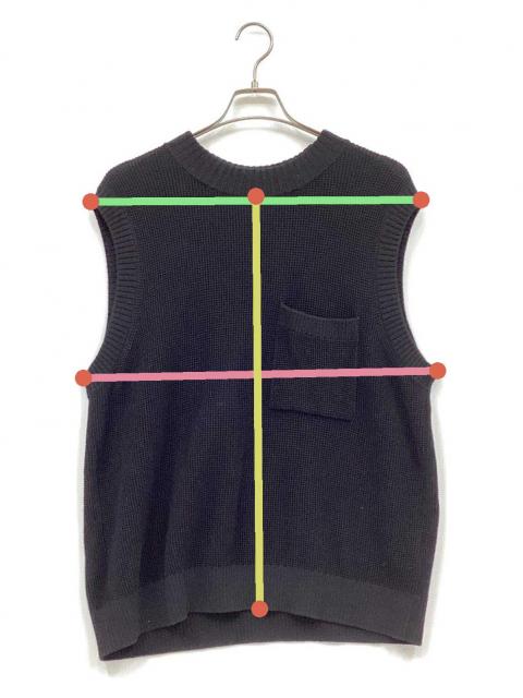 中古・古着通販】WELLDER (ウェルダー) Oversize Pullover Knit Vest