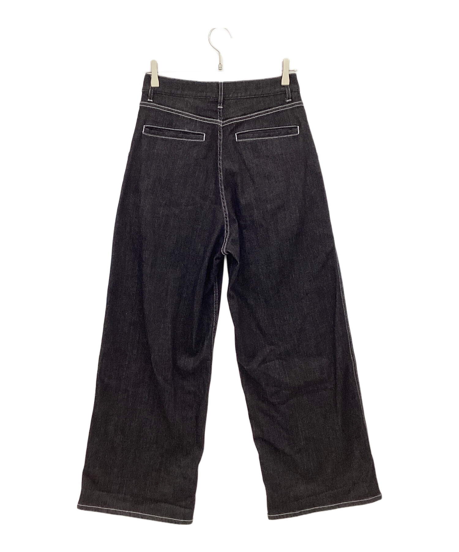 中古・古着通販】JIMWAG (ジムワッグ) ワイドデニムパンツ ブラック