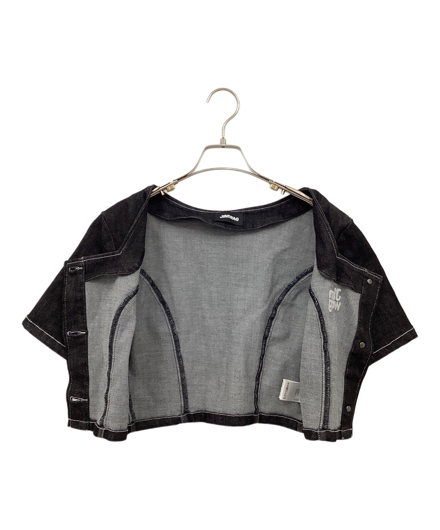 中古・古着通販】JIMWAG (ジムワッグ) デニムジャケット ブラック 