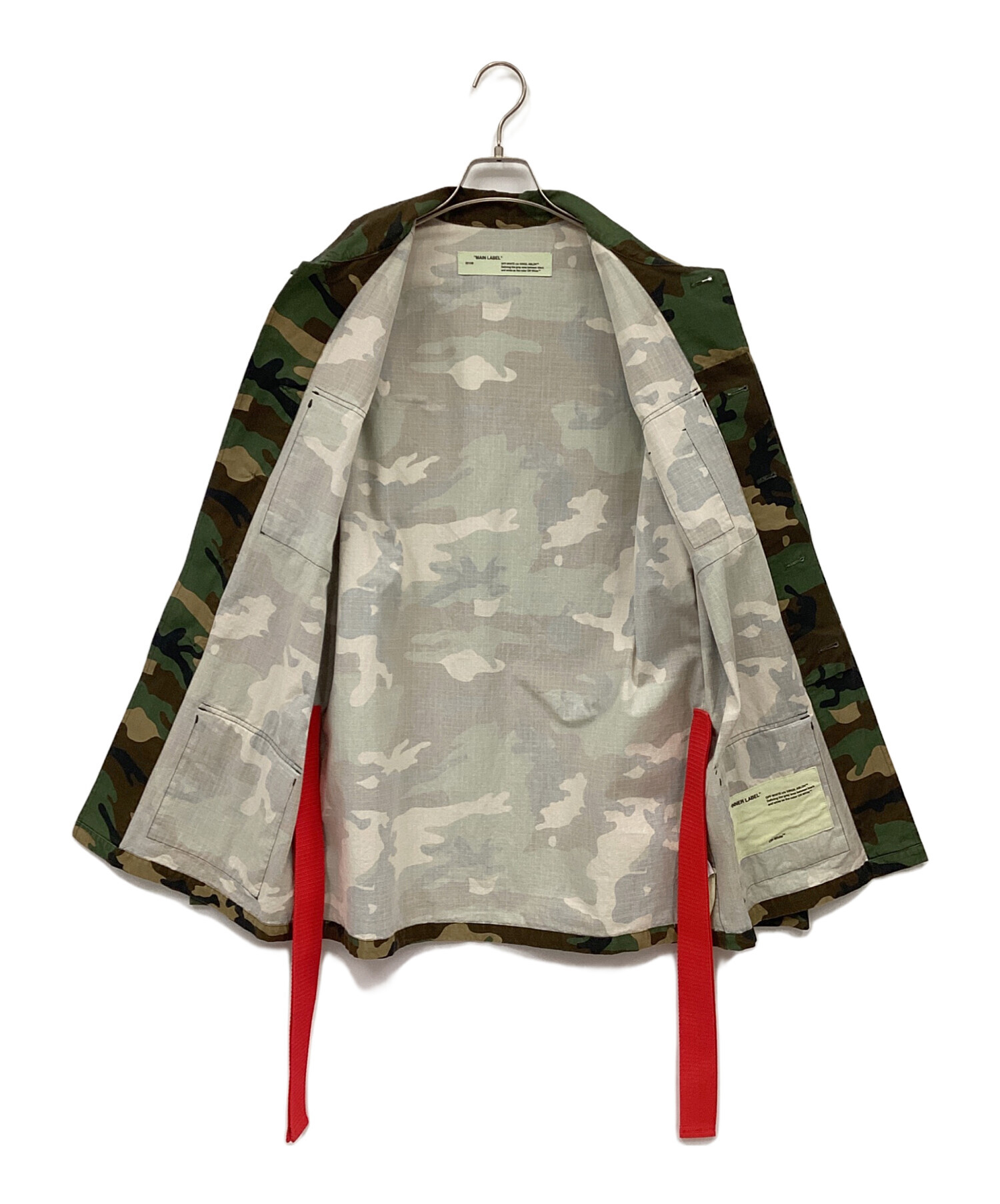 中古・古着通販】OFFWHITE (オフホワイト) フィールドジャケット 中古・古着通販】OFFWHITE (オフホワイト) フィールドジャケット
