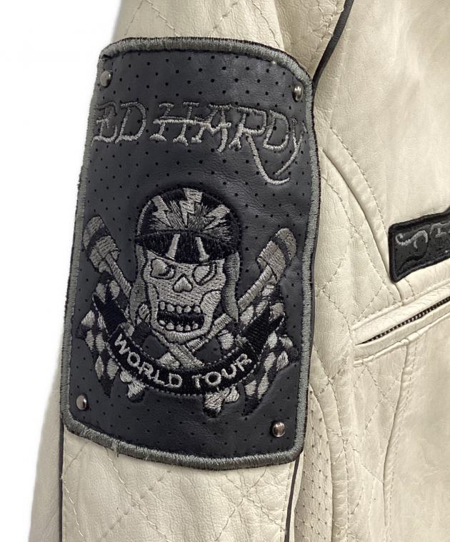 中古・古着通販】Ed Hardy (エド ハーディー) レザーライダース