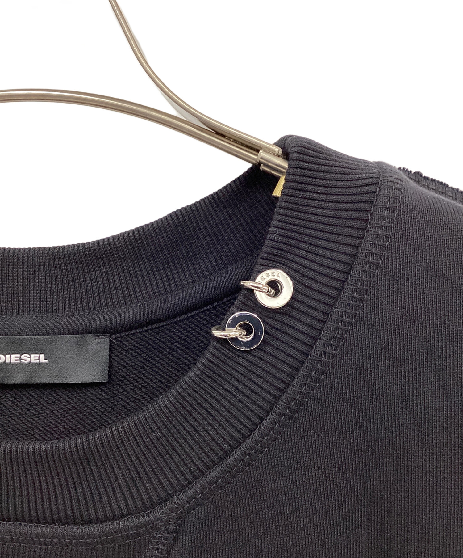 中古・古着通販】DIESEL (ディーゼル) 半袖ワンピース ブラック