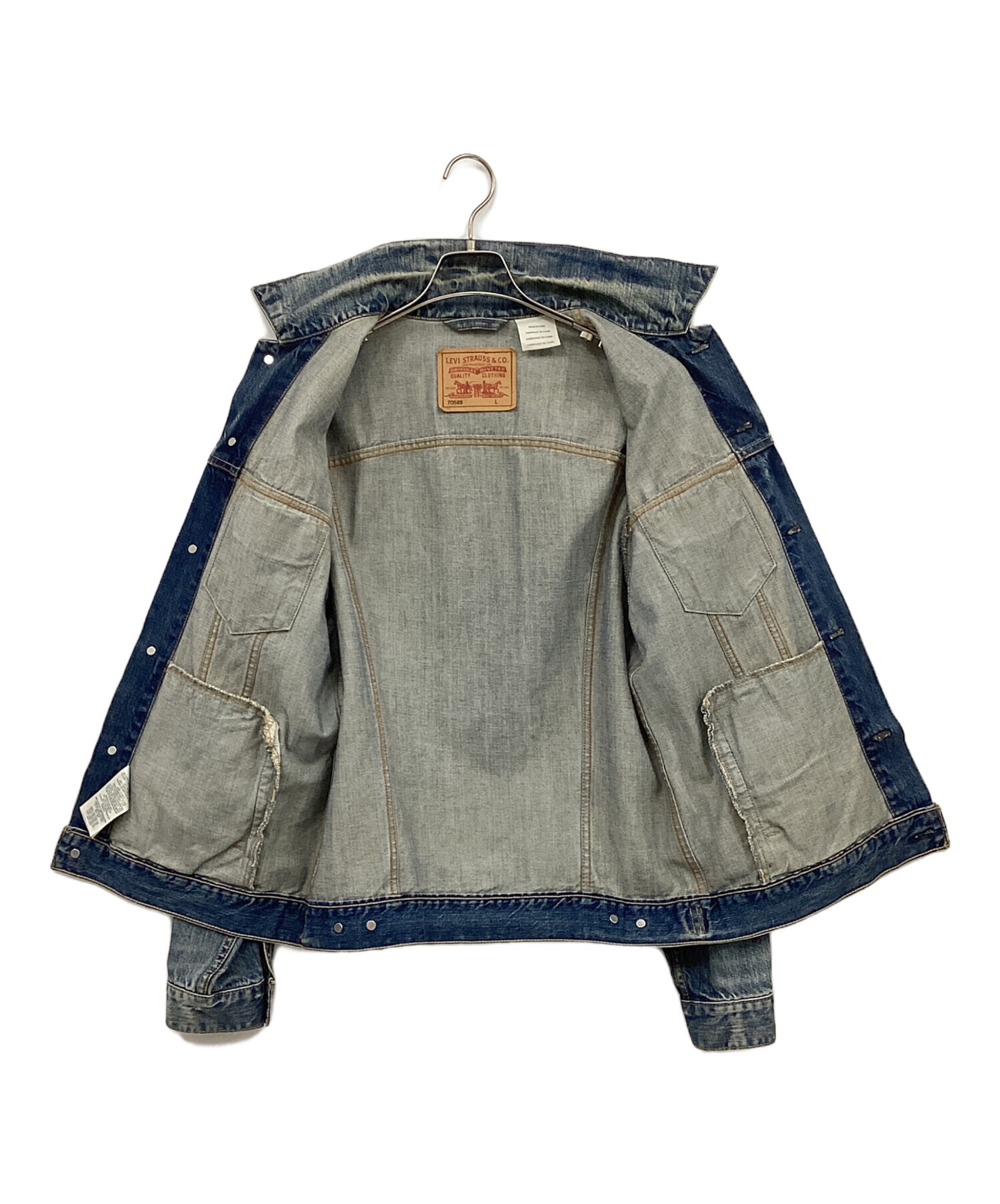 中古・古着通販】LEVI'S (リーバイス) デニムジャケット インディゴ