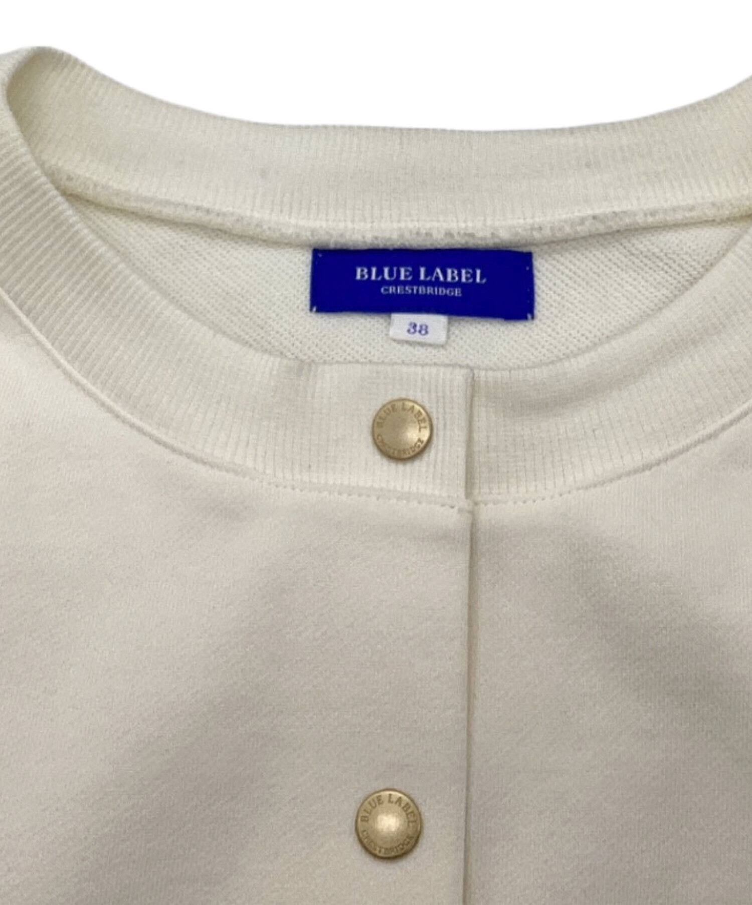 未使用 ブルーレーベル 金ボタン ビット付き カーディガン クレストブリッジ 中古・古着通販】BLUE LABEL CRESTBRIDGE (ブルーレーベルクレスト