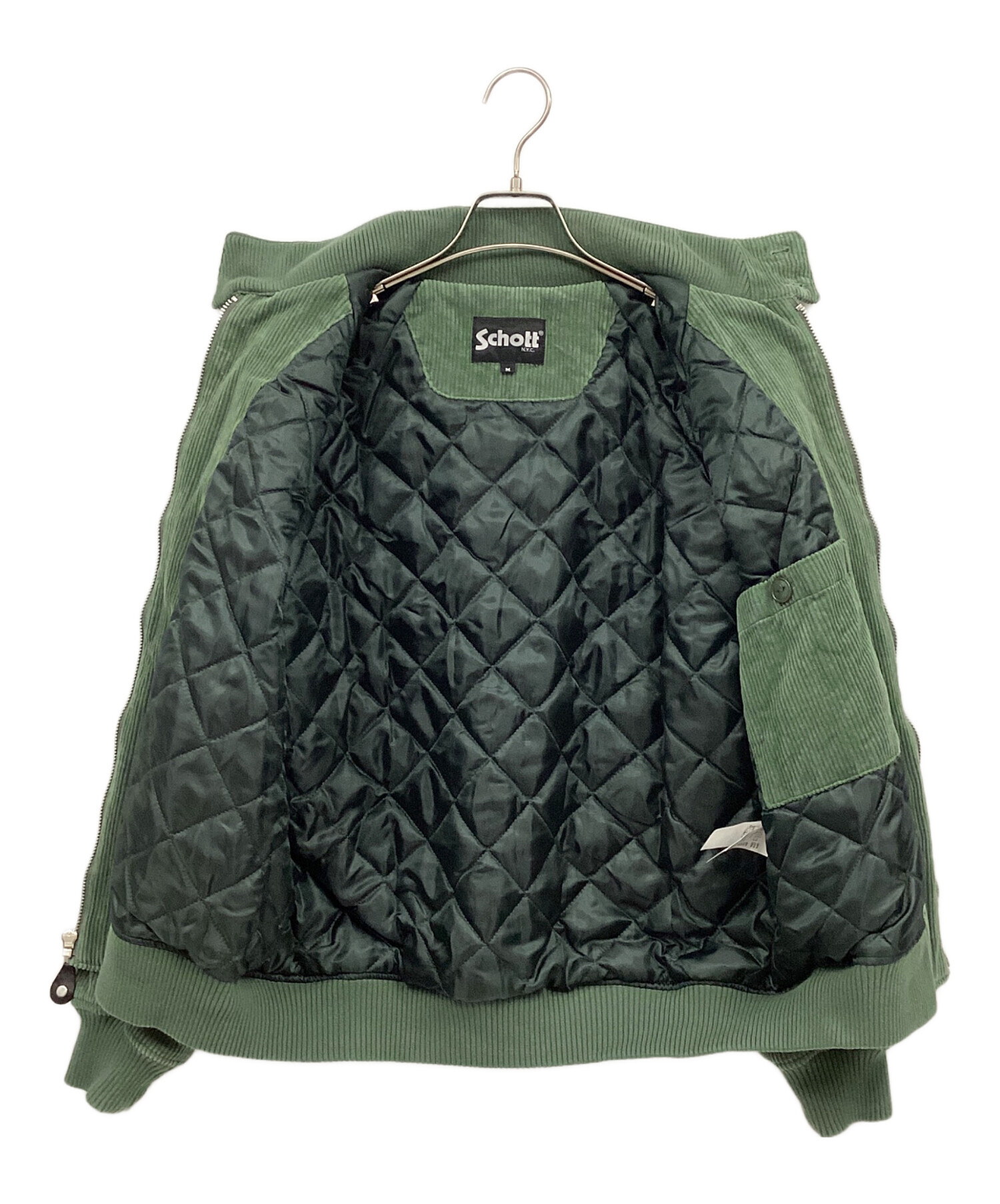 中古・古着通販】Schott (ショット) コーデュロイジャケット グリーン 