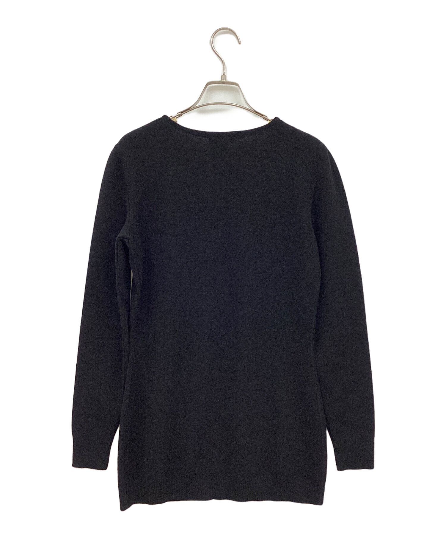 中古・古着通販】HERMES (エルメス) 長袖ニット ブラック サイズ:M