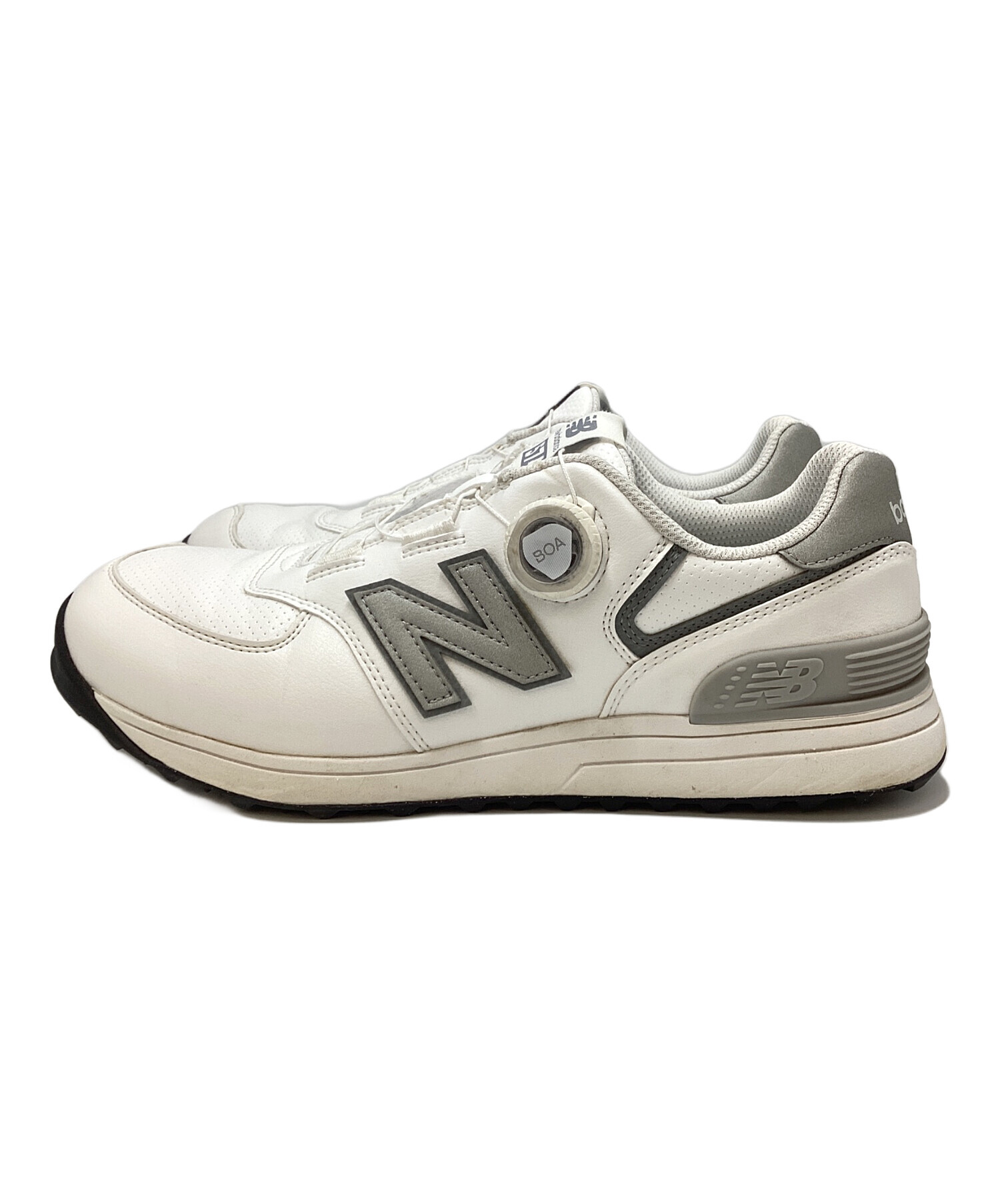 y New Balance ゴルフシューズ ホワイト/グレー 26cm 中古・古着通販】NEW BALANCE (ニューバランス) ゴルフシューズ