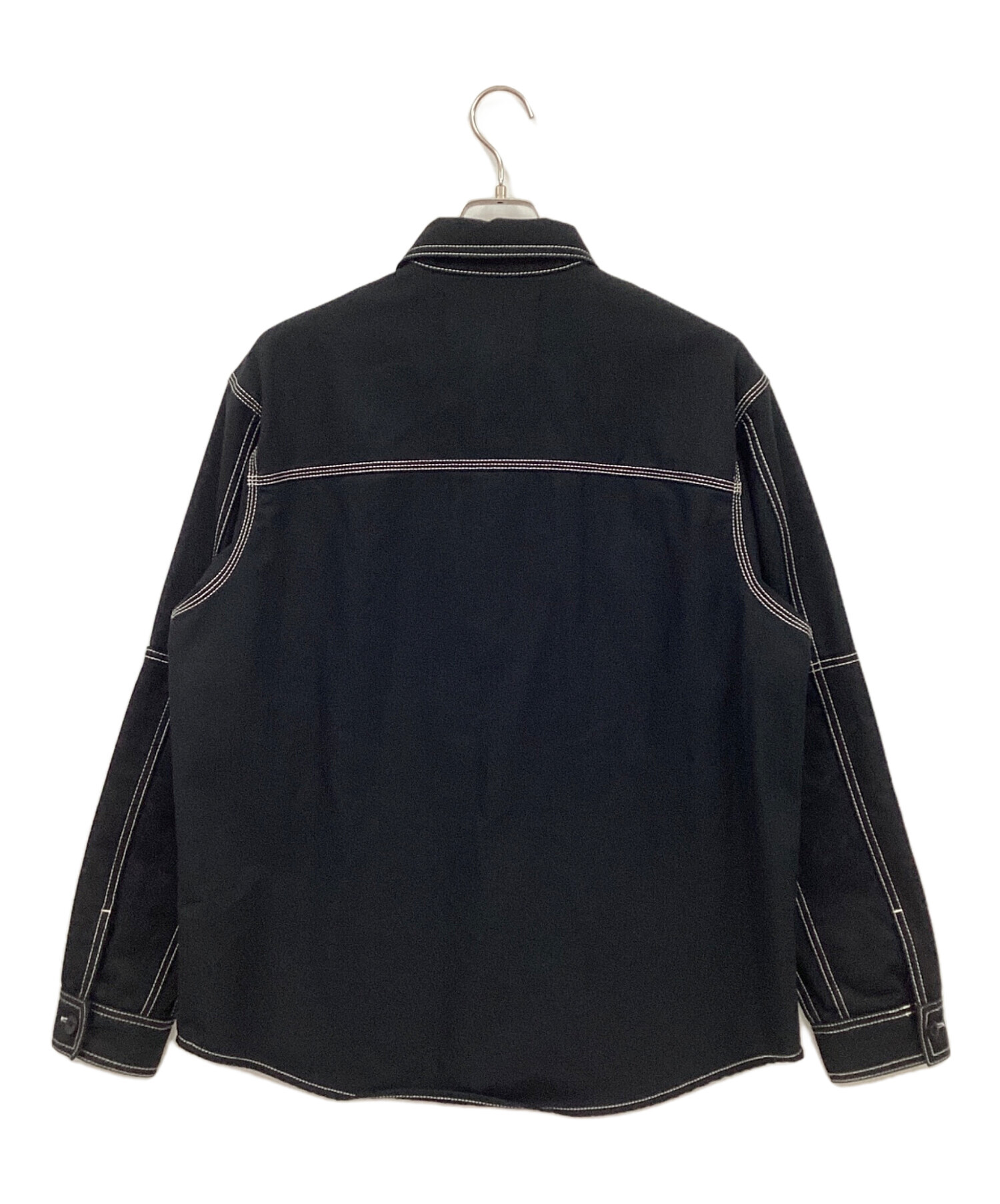 エアロコーチMサイズ 中古・古着通販】COACH (コーチ) ツイルオーバーシャツ ブラック