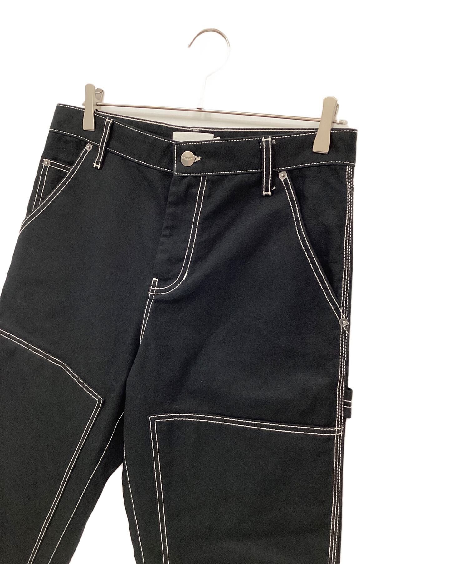 中古・古着通販】COACH (コーチ) ツイルカーペンターパンツ ブラック