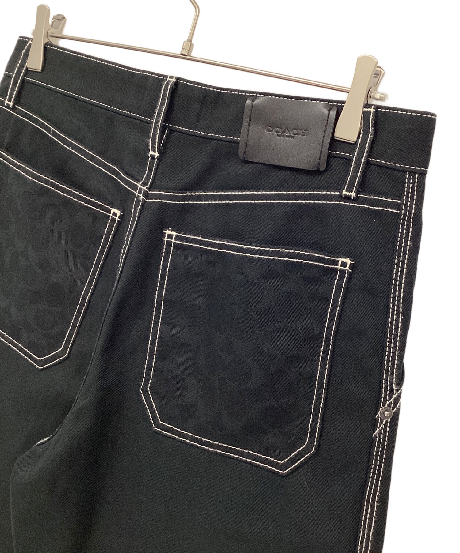 中古・古着通販】COACH (コーチ) ツイルカーペンターパンツ ブラック