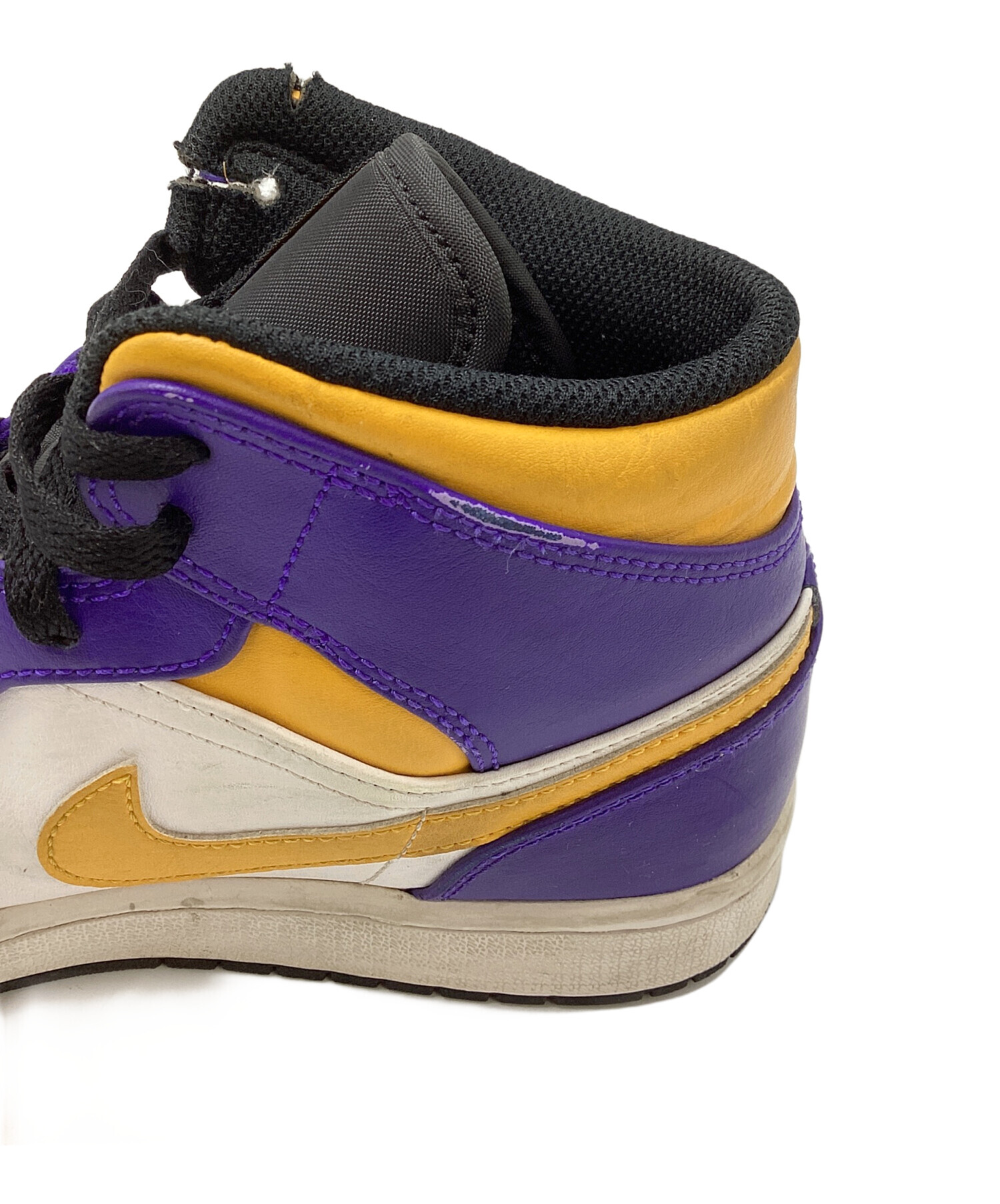 中古・古着通販】NIKE (ナイキ) AIR JORDAN1 パープル×イエロー サイズ