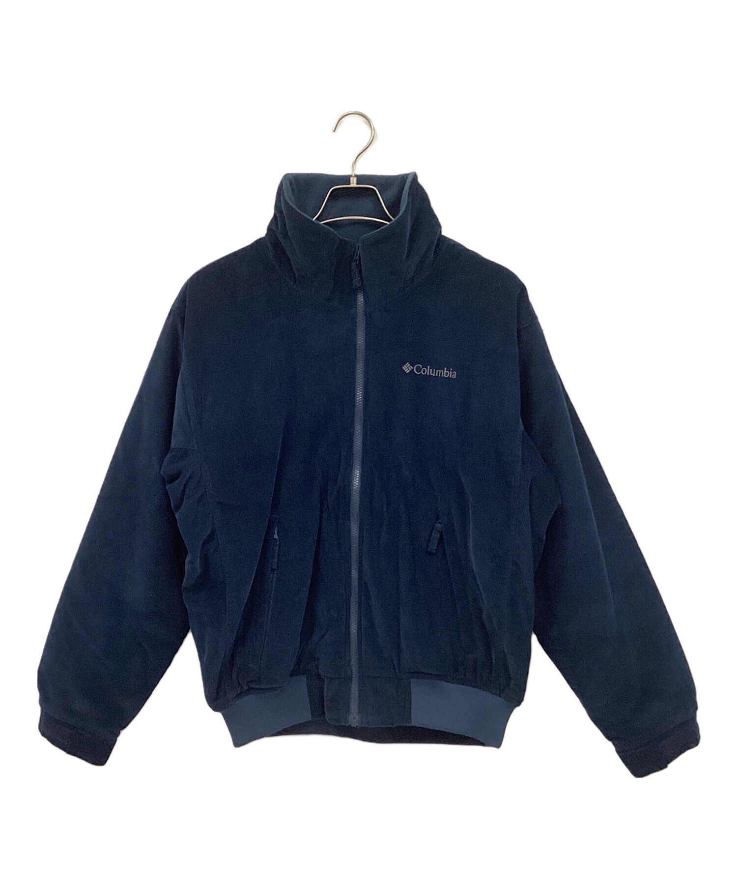 古着 Columbia ロマビスタジャケット 裏地総柄 フリース 刺繍 M 紺 中古・古着通販】Columbia (コロンビア) ロマビスタジャケット