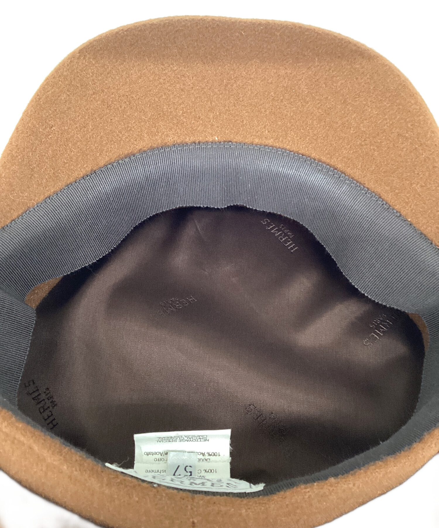 中古・古着通販】HERMES (エルメス) エルメス/キャスケット ブラウン