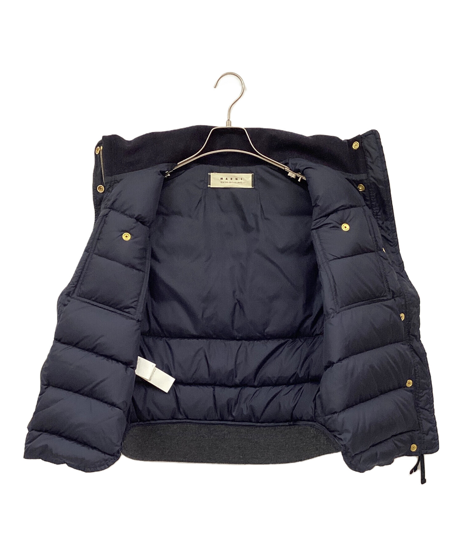 中古・古着通販】MARNI (マルニ) ダウンベスト ネイビー サイズ:38 