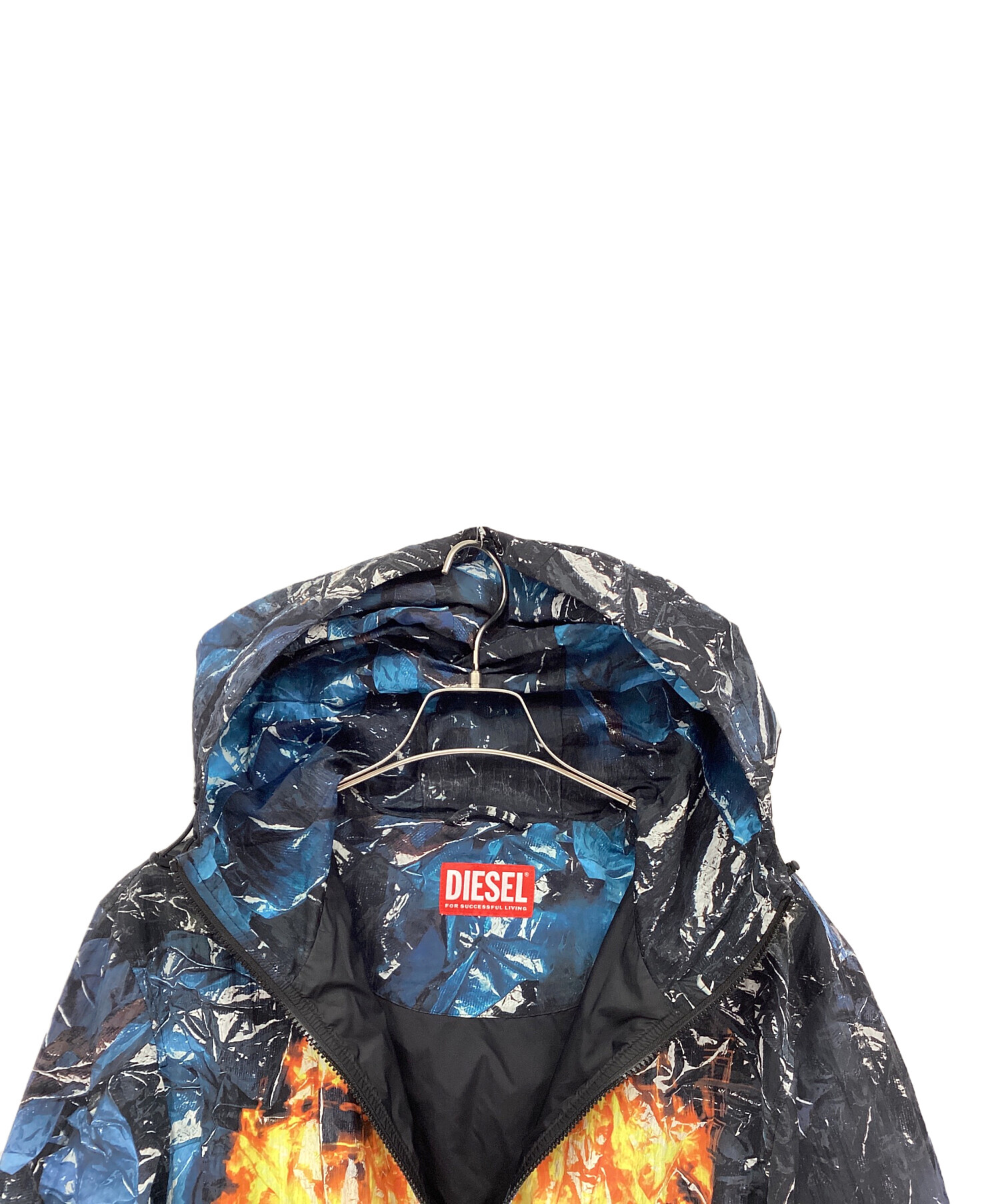 中古・古着通販】DIESEL (ディーゼル) フーデッドジャケット ネイビー 