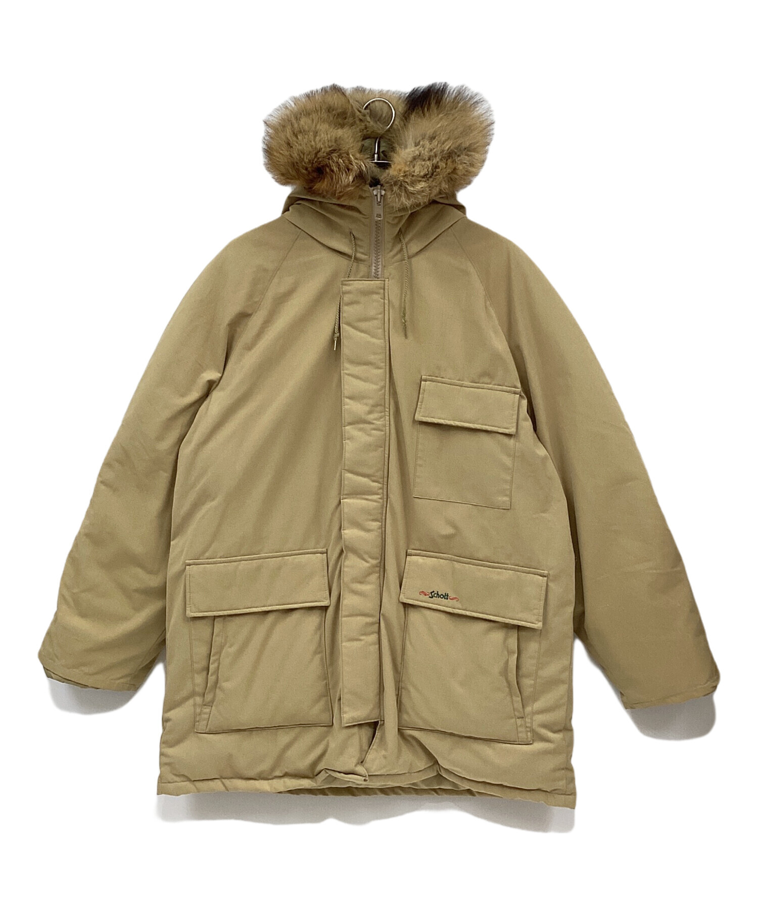 中古・古着通販】Schott (ショット) ダウンジャケット ベージュ サイズ