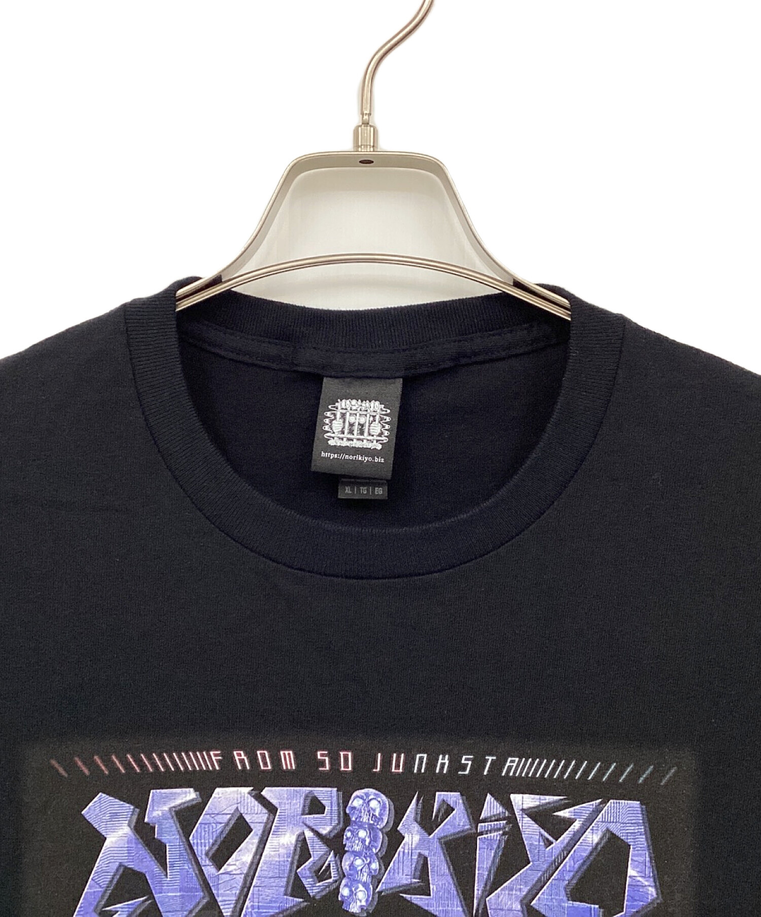 ノリキヨ NORIKIYO 限定Ｔシャツ 中古・古着通販】NORIKIYO (ノリキヨ) 半袖Tシャツ ブラック サイズ:XL