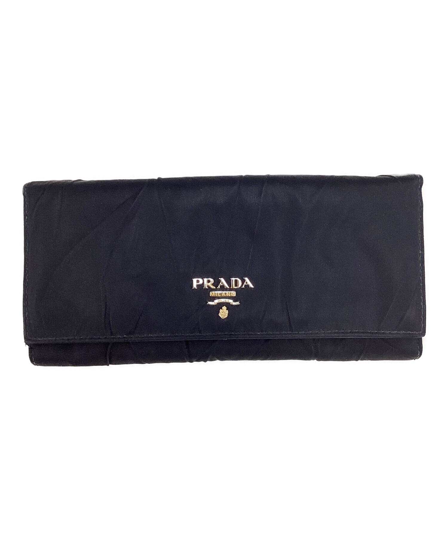 中古・古着通販】PRADA (プラダ) プラダ/1M1132/長財布 ブラック