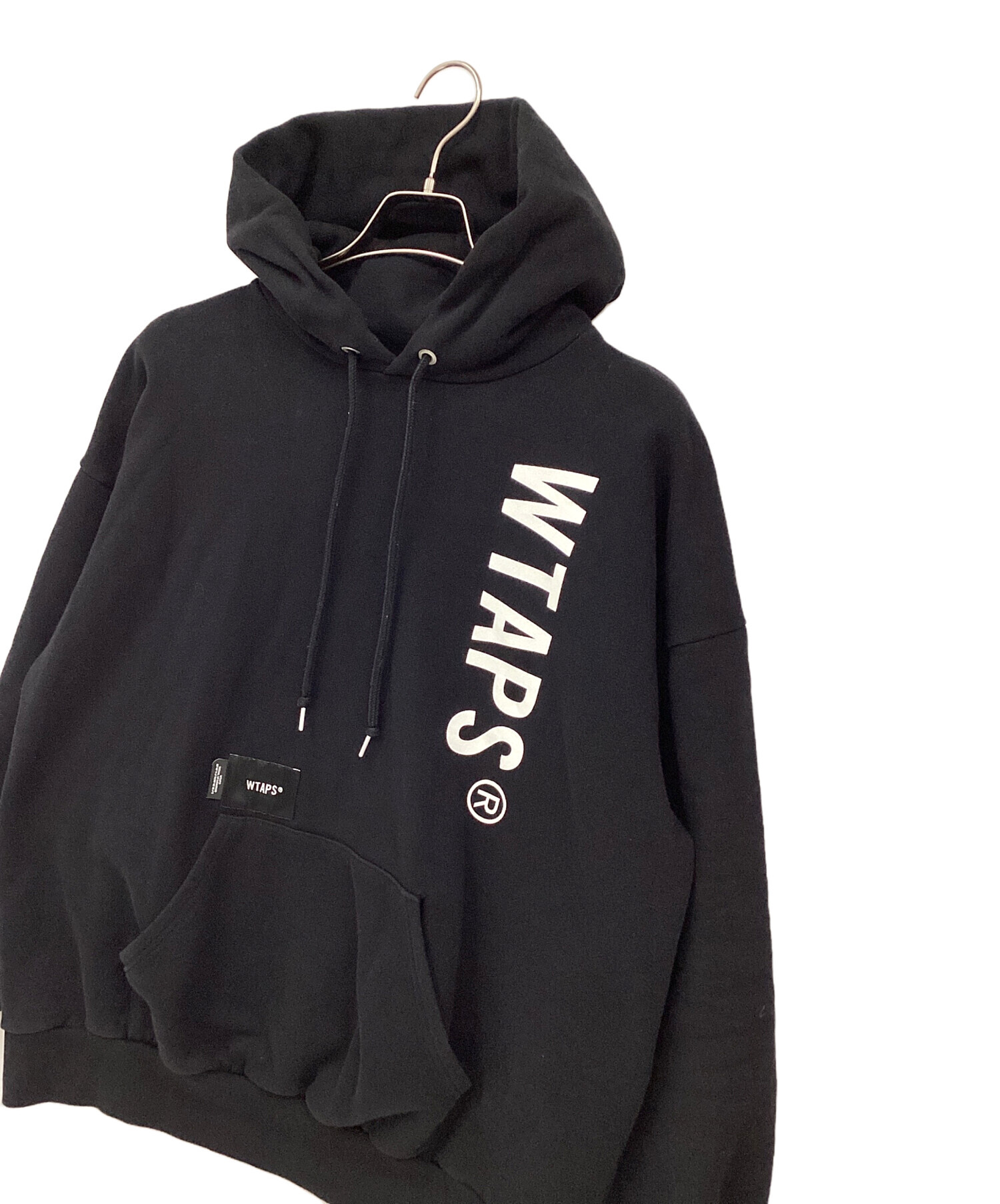完売品 ダブルタップス WTAPS 232ATDT-HPM01S SIGN 黒 中古・古着通販】WTAPS (ダブルタップス) SIGN HOODY ブラック サイズ