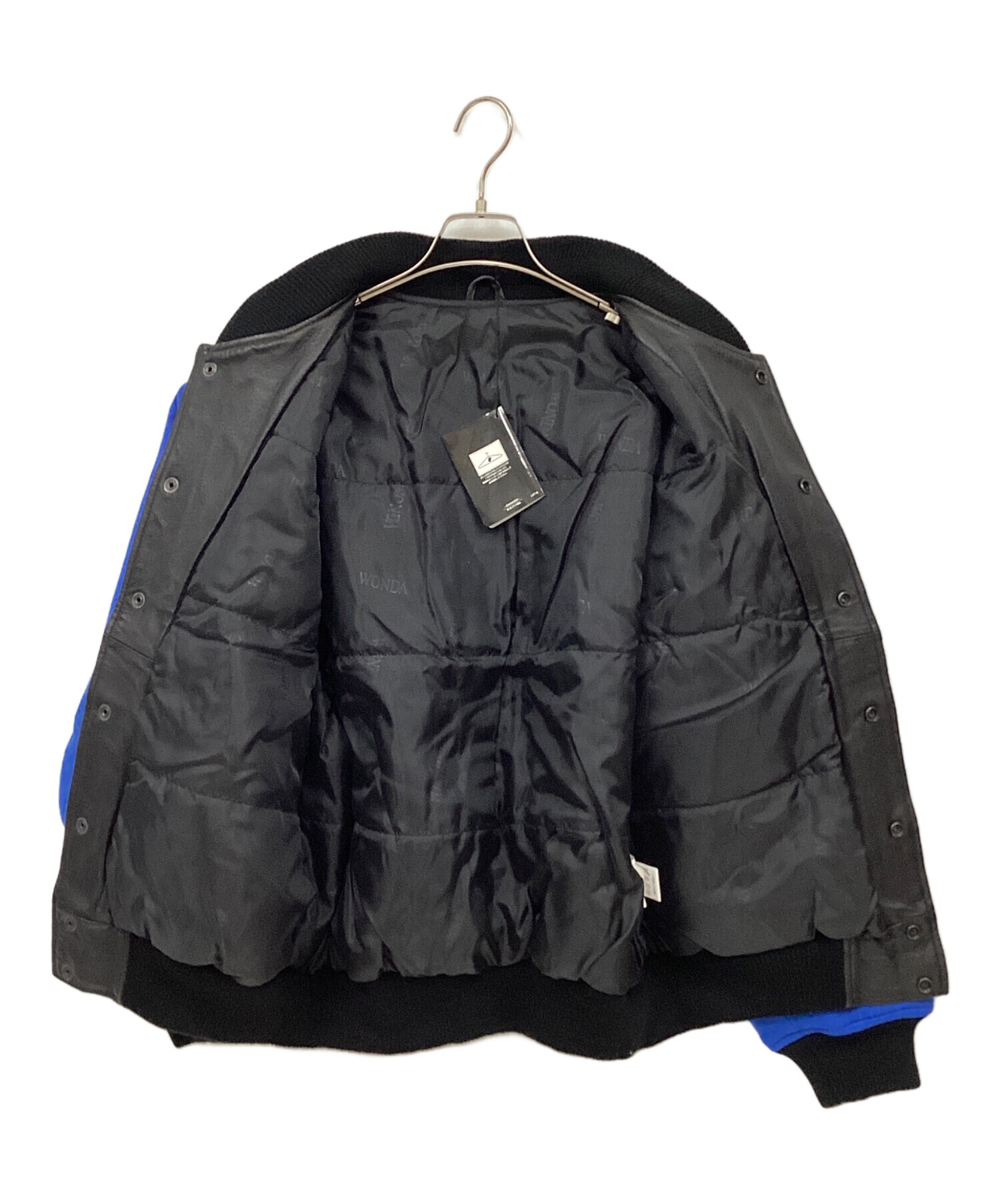 中古・古着通販】WANDA (ワンダ) 切替スタジャン ブルー×ブラック