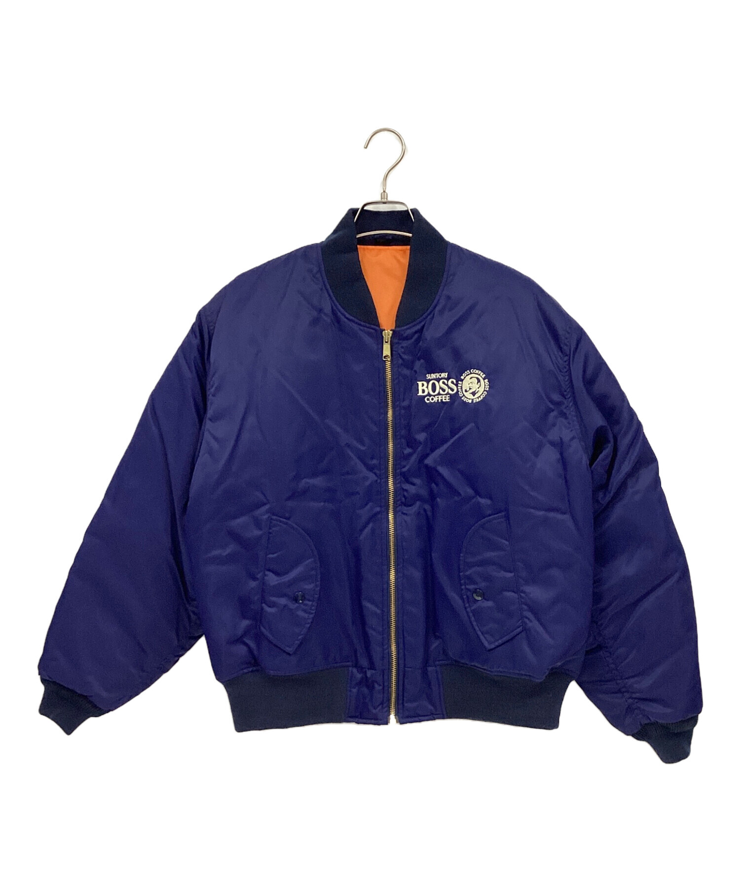 中古・古着通販】BOSS (ボス) MA-1ダウンジャケット ネイビー サイズ:L