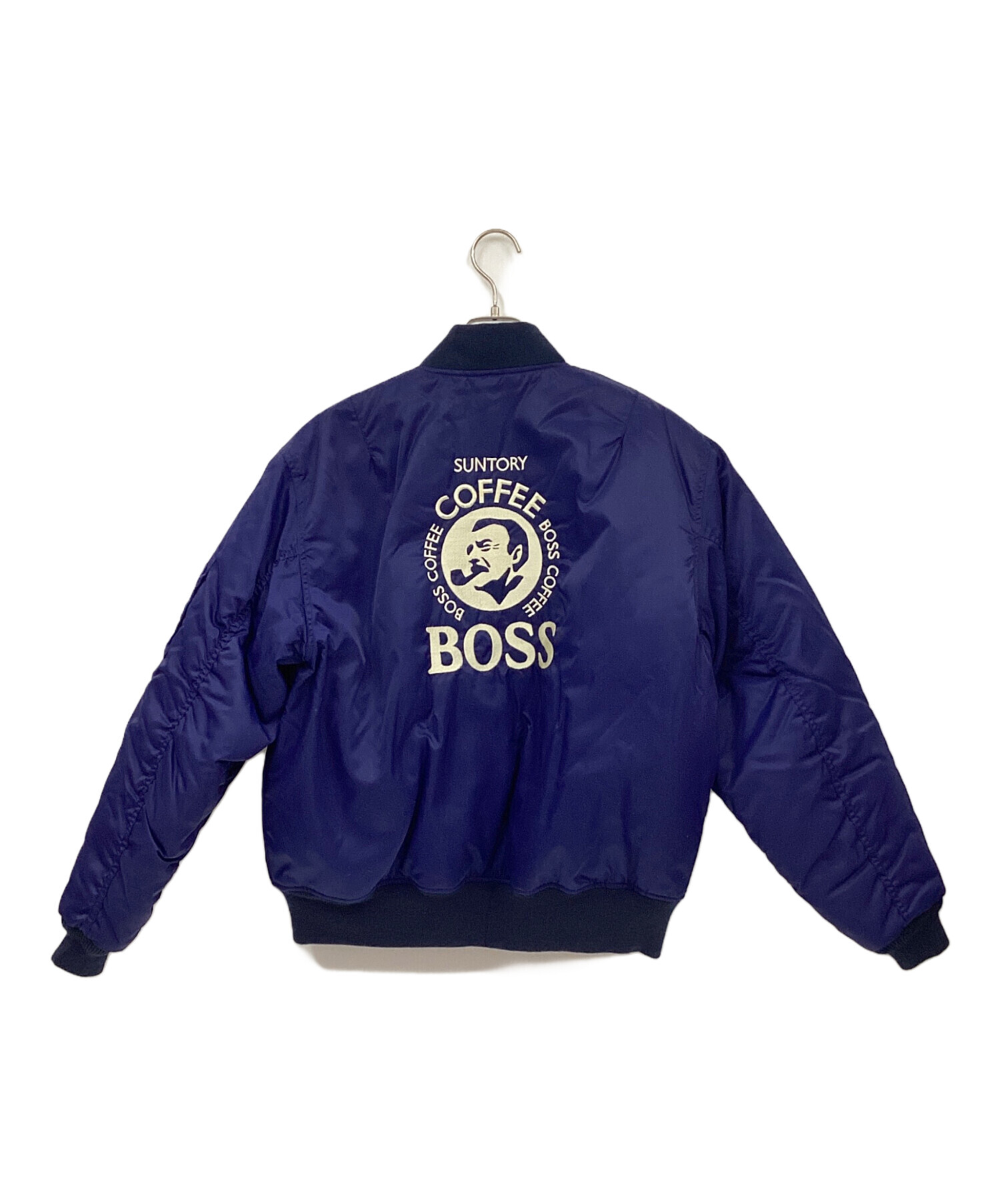 中古・古着通販】BOSS (ボス) MA-1ダウンジャケット ネイビー サイズ:L