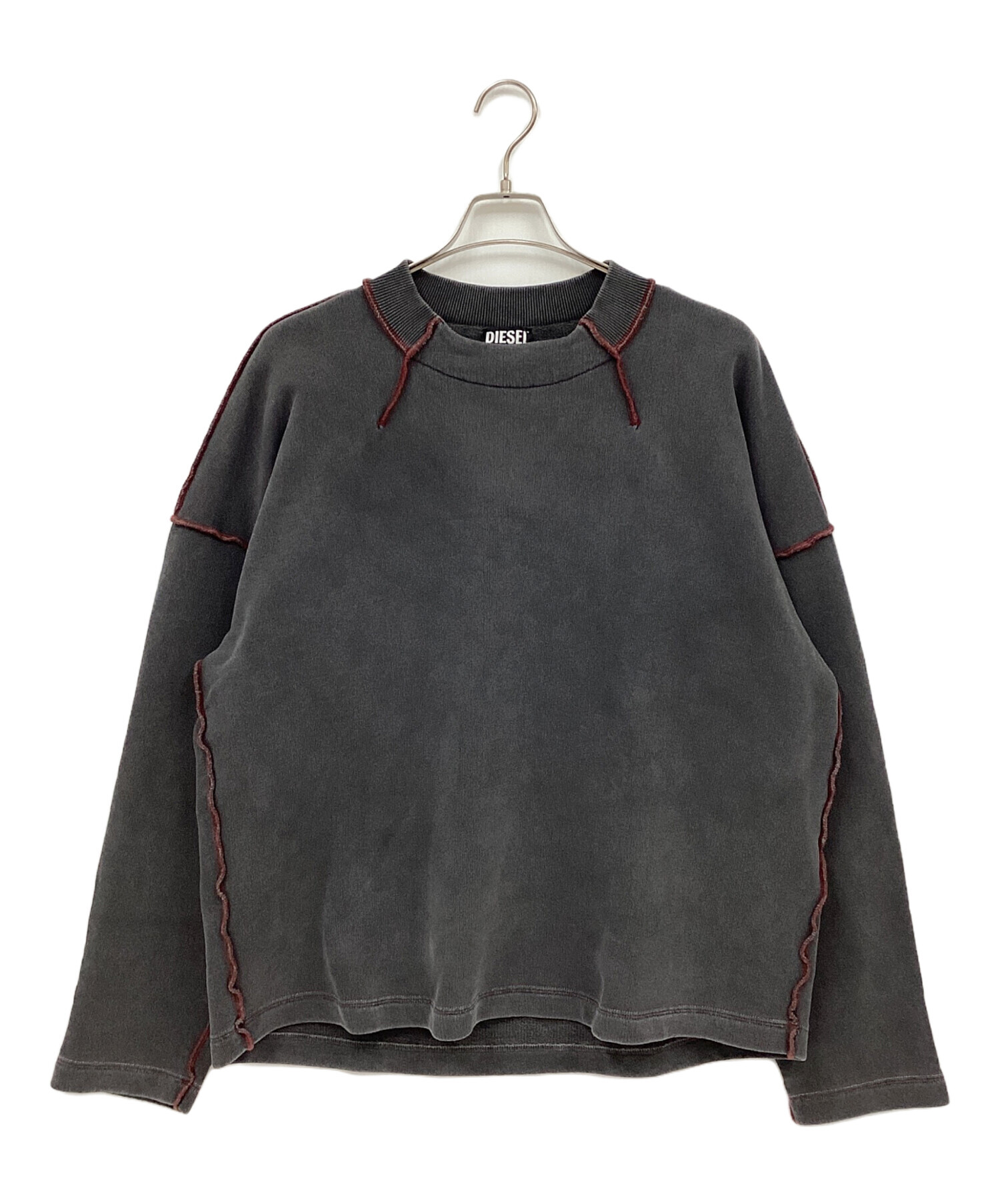 中古・古着通販】DIESEL (ディーゼル) クルーネックスウェット グレー