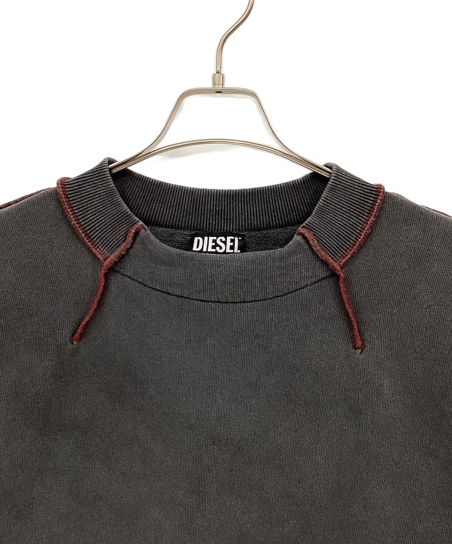 中古・古着通販】DIESEL (ディーゼル) クルーネックスウェット グレー