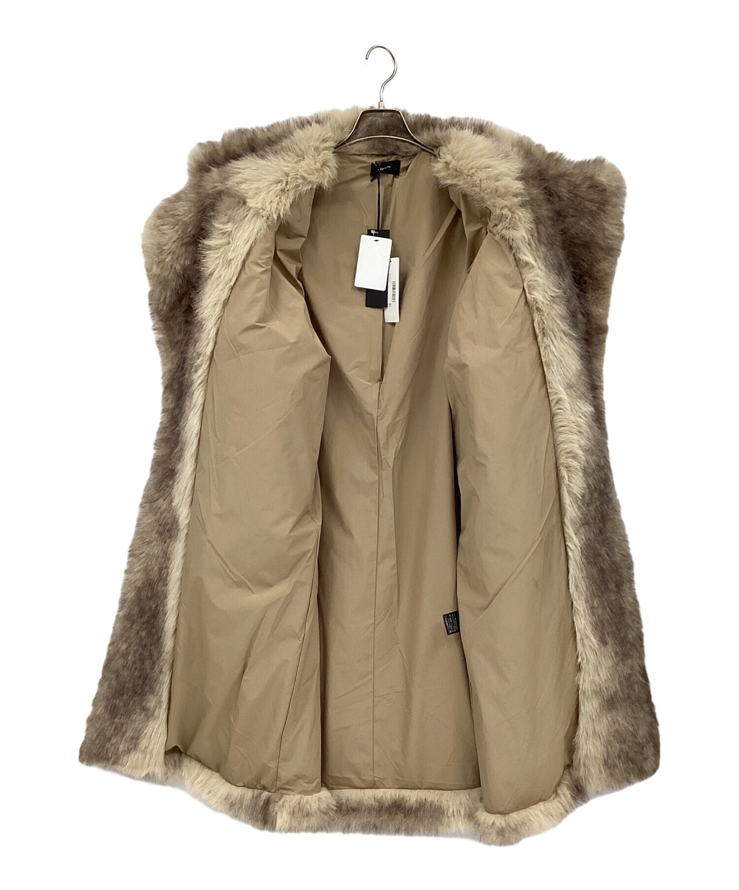 中古・古着通販】BREATH (ブレス) FAUX FUR COAT ブラウン サイズ:XL