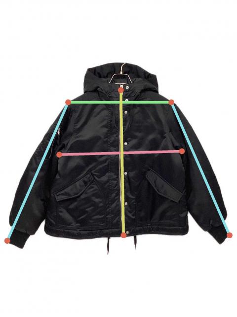 中古・古着通販】HUNTER (ハンター) 中綿ジャケット ブラック サイズ