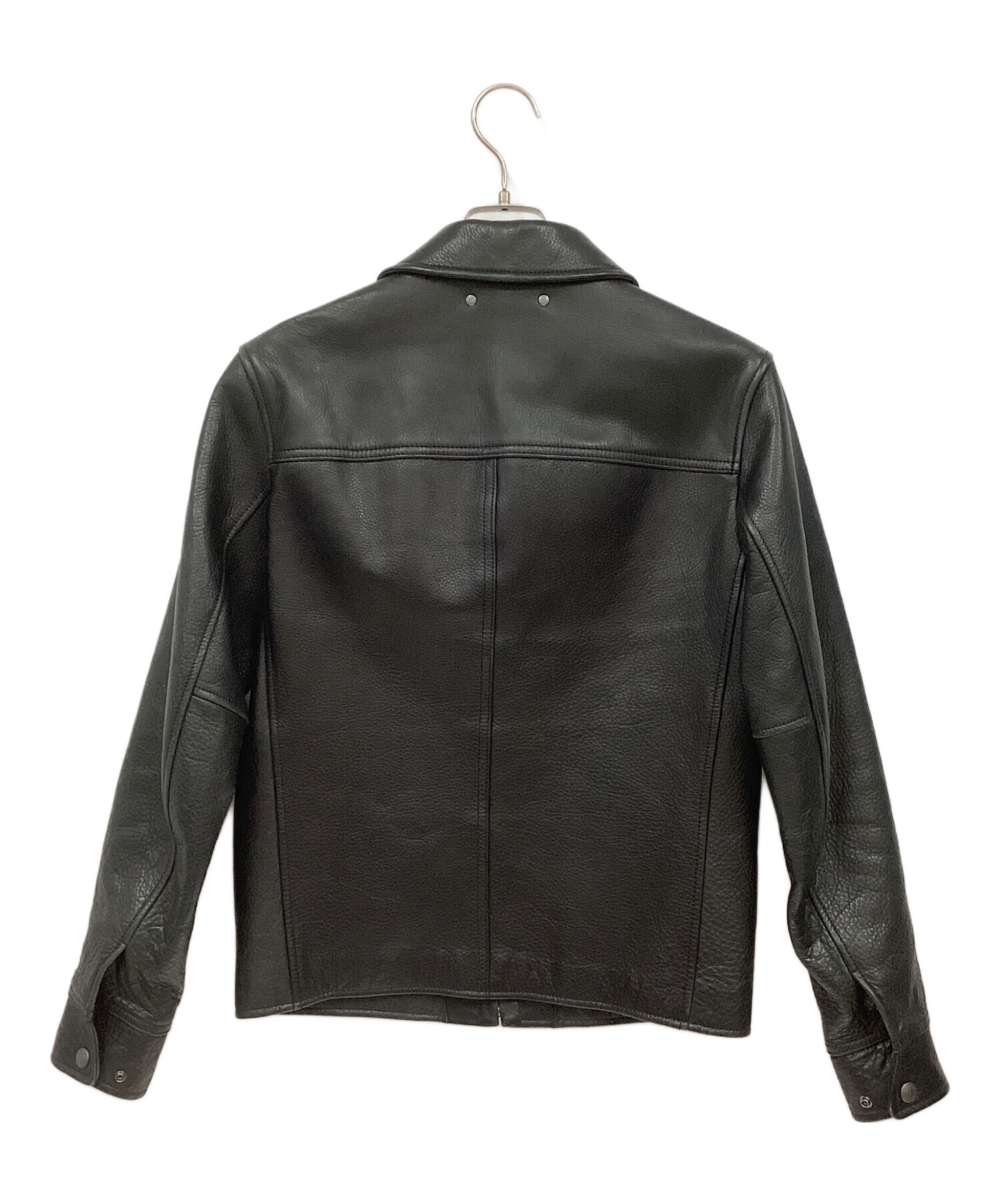 中古・古着通販】COACH (コーチ) カウレザージャケット ブラック