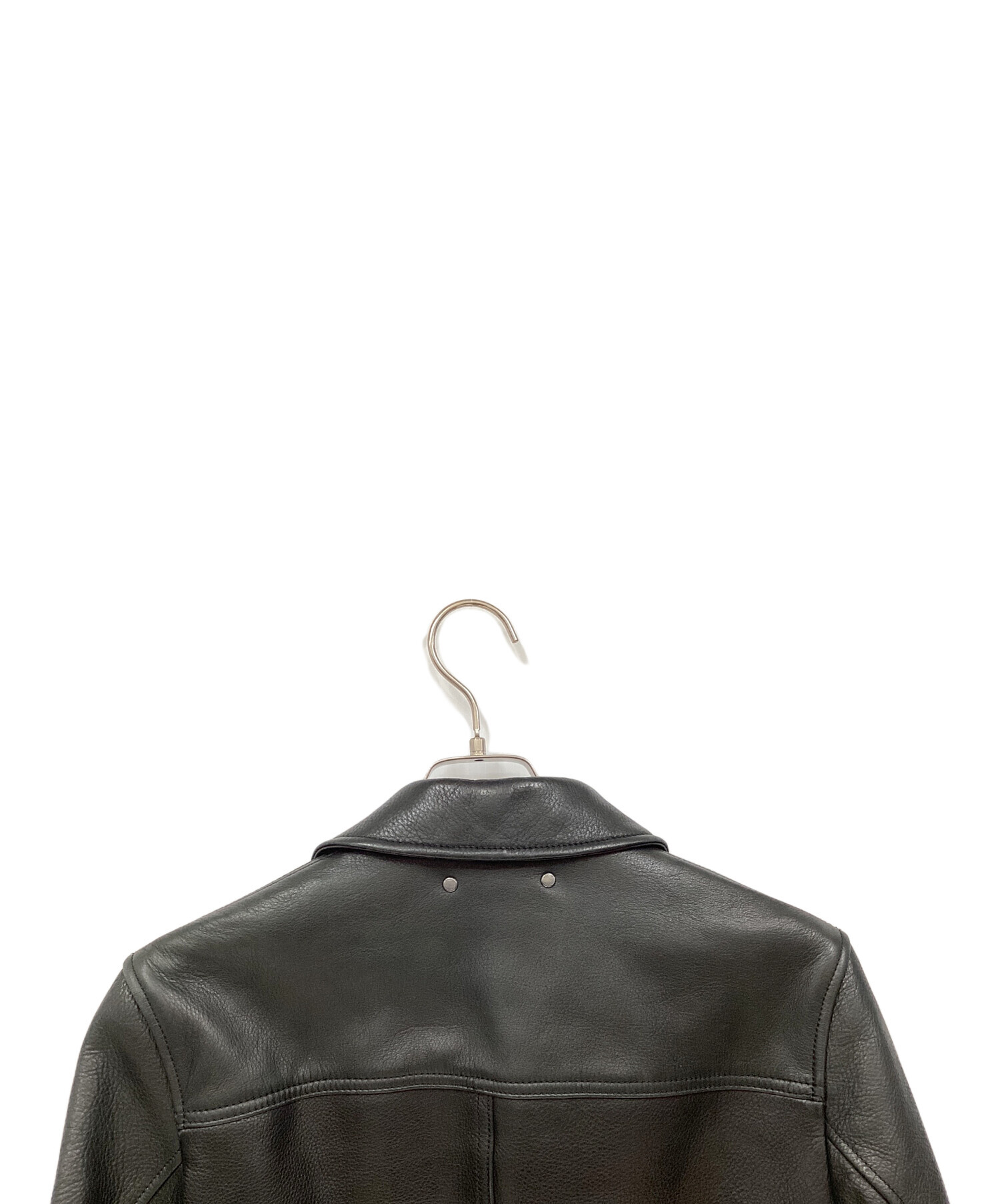中古・古着通販】COACH (コーチ) カウレザージャケット ブラック