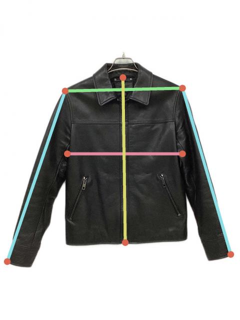 中古・古着通販】COACH (コーチ) カウレザージャケット ブラック