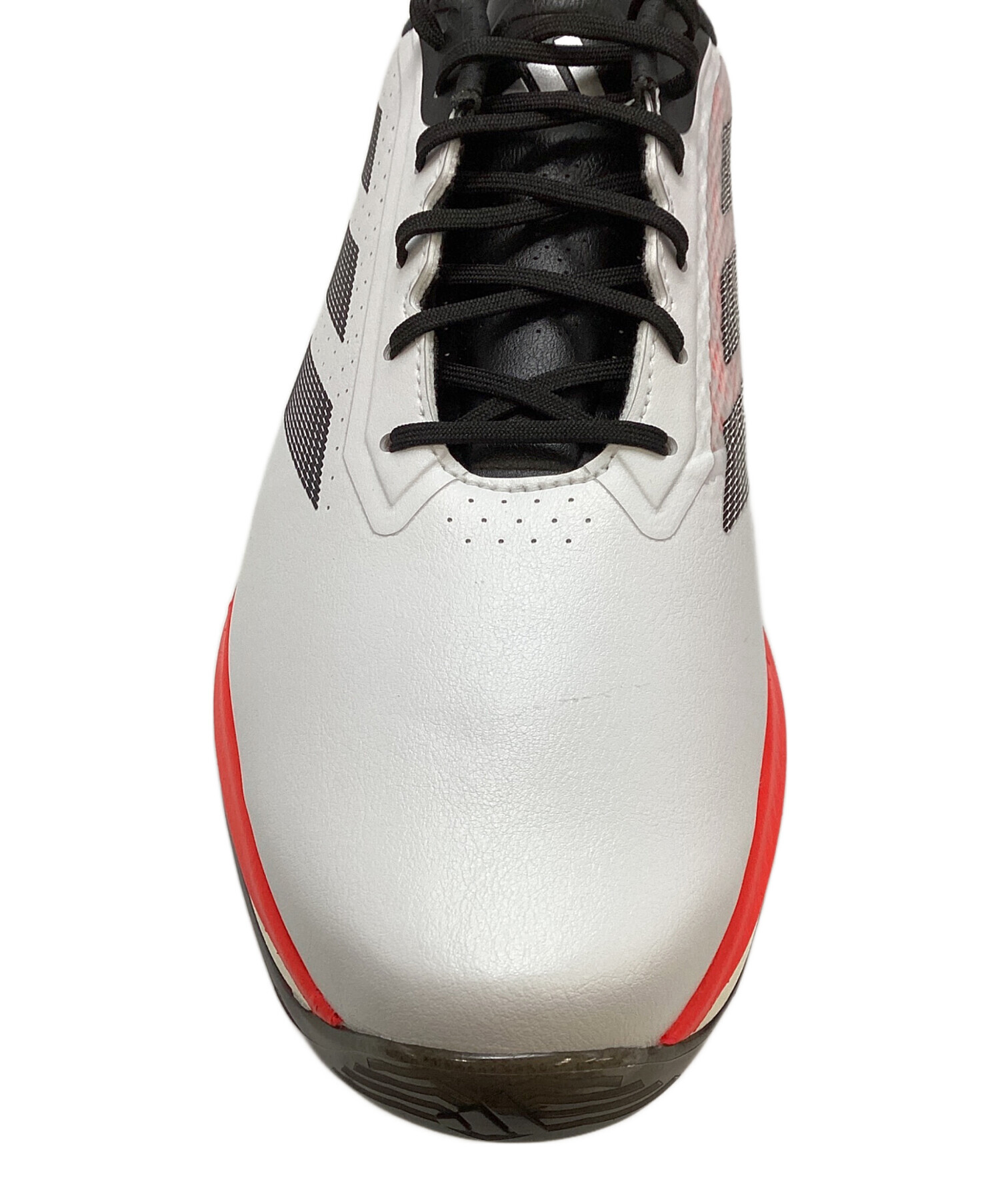 中古・古着通販】adidas (アディダス) ゴルフシューズ ホワイト×レッド