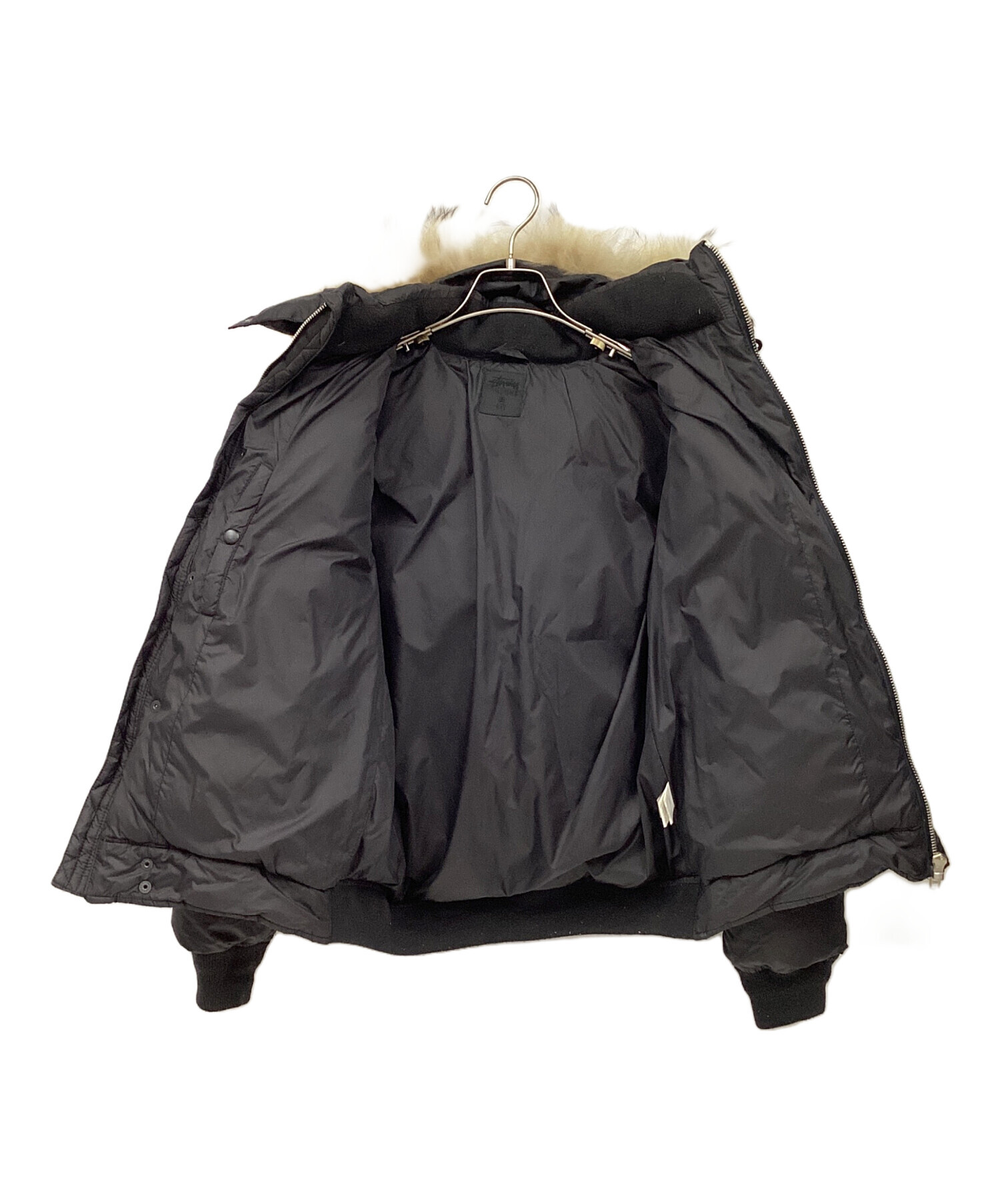 中古・古着通販】stussy (ステューシー) ダウンジャケット ブラック