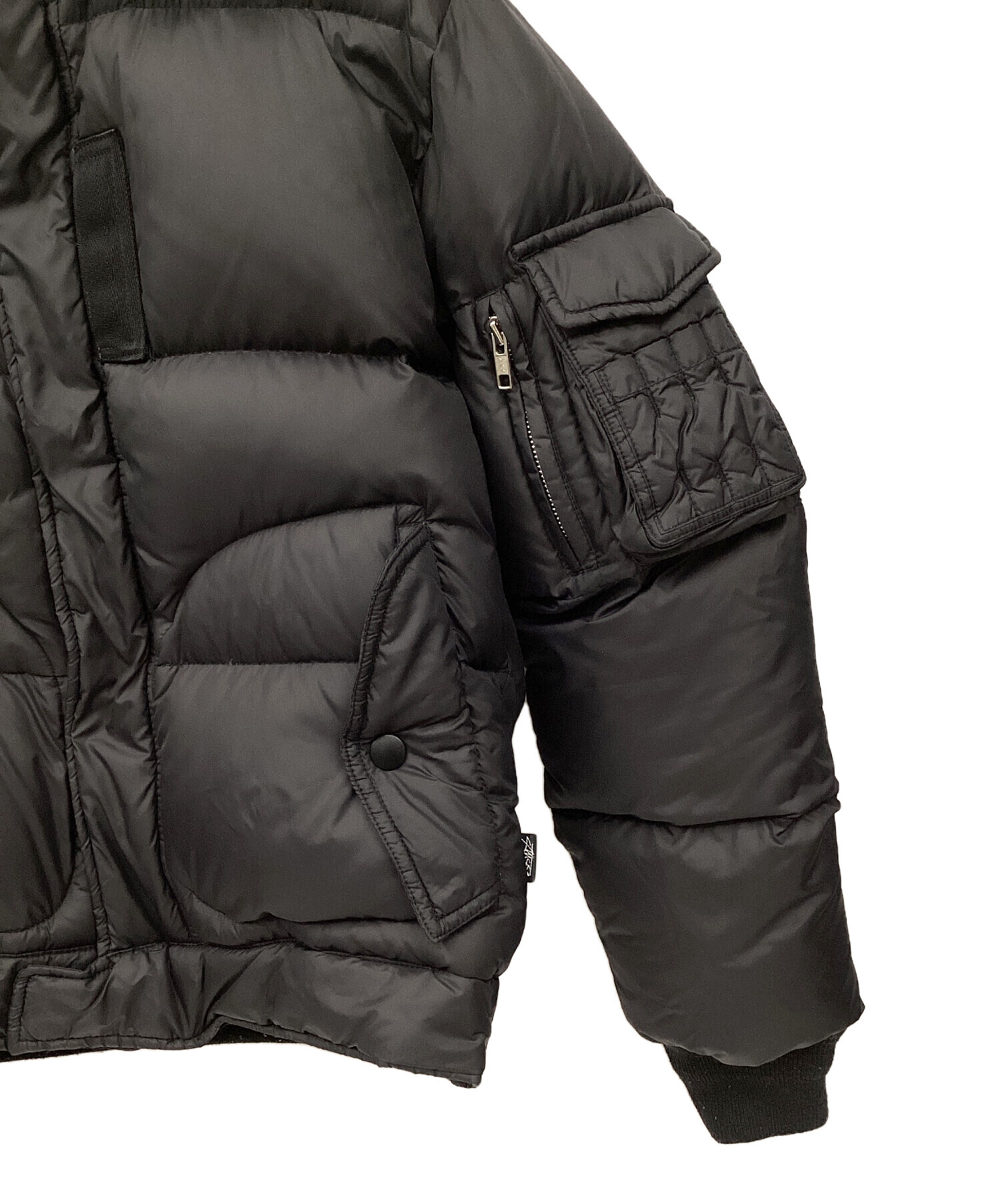 中古・古着通販】stussy (ステューシー) ダウンジャケット ブラック