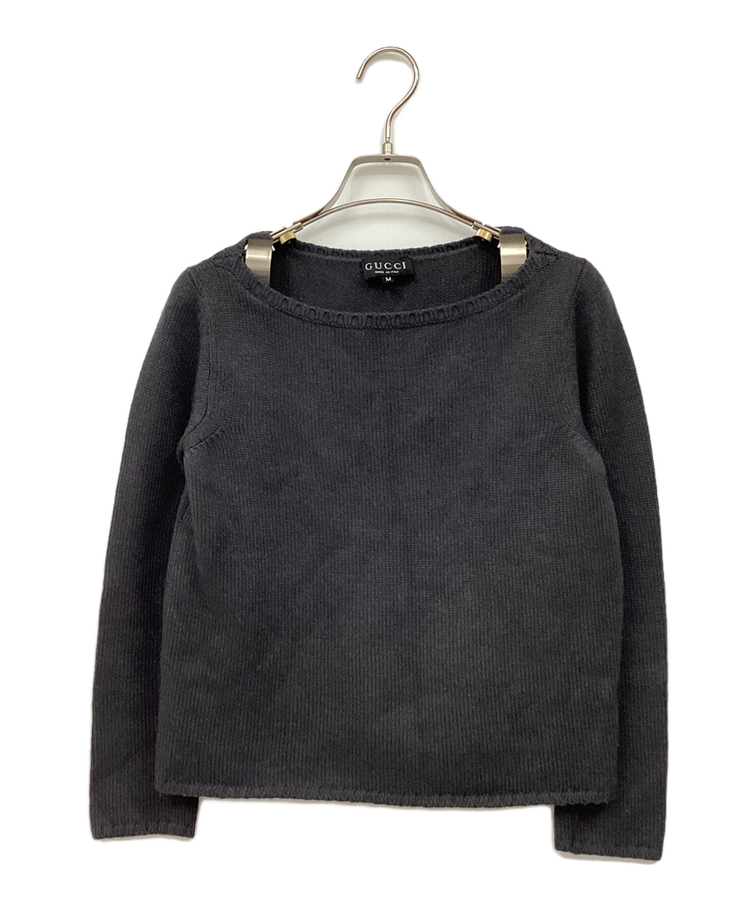 中古・古着通販】GUCCI (グッチ) 薄手ニット グレー サイズ:M 