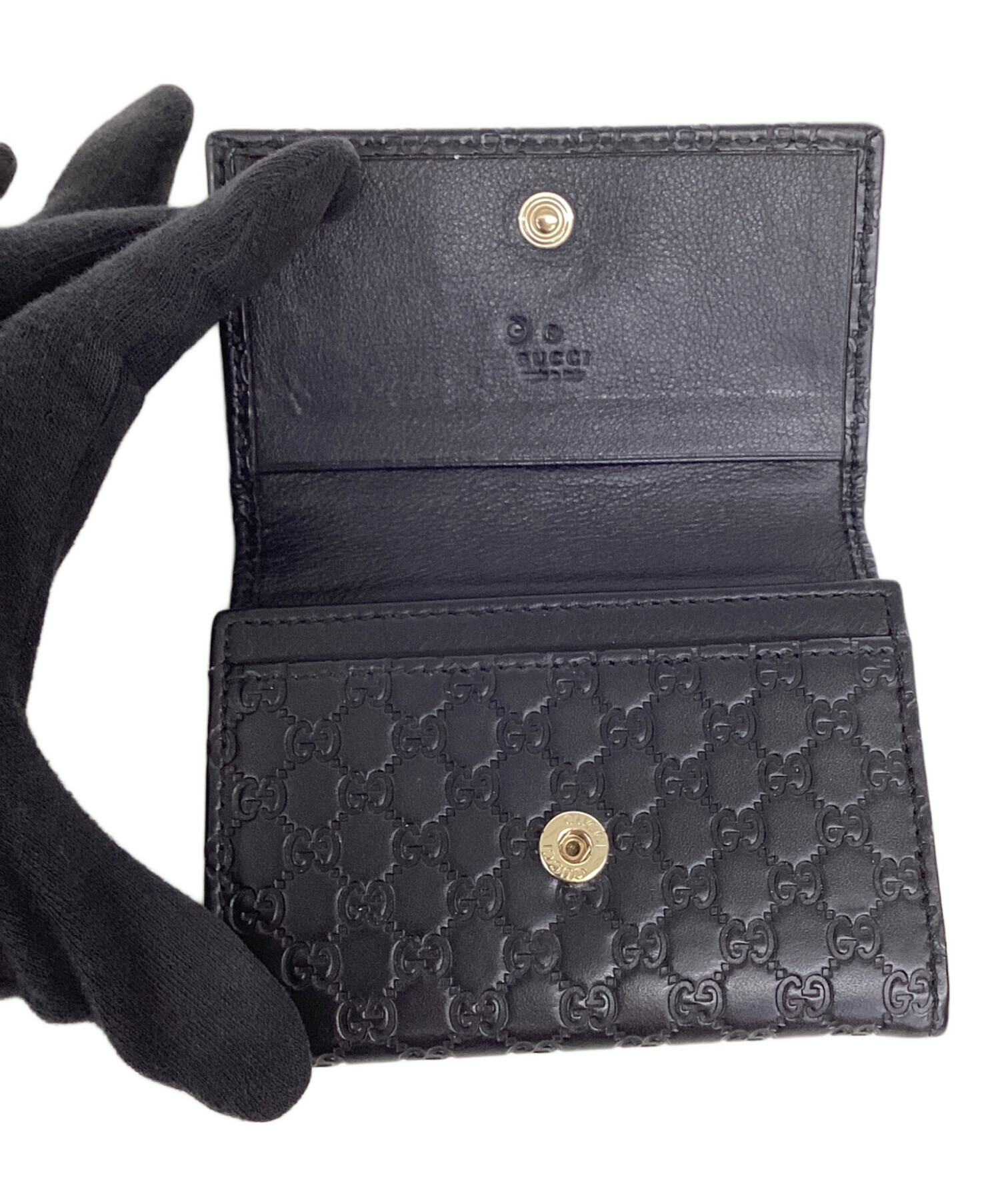 中古・古着通販】GUCCI (グッチ) グッチ/544030/カードケース ブラック