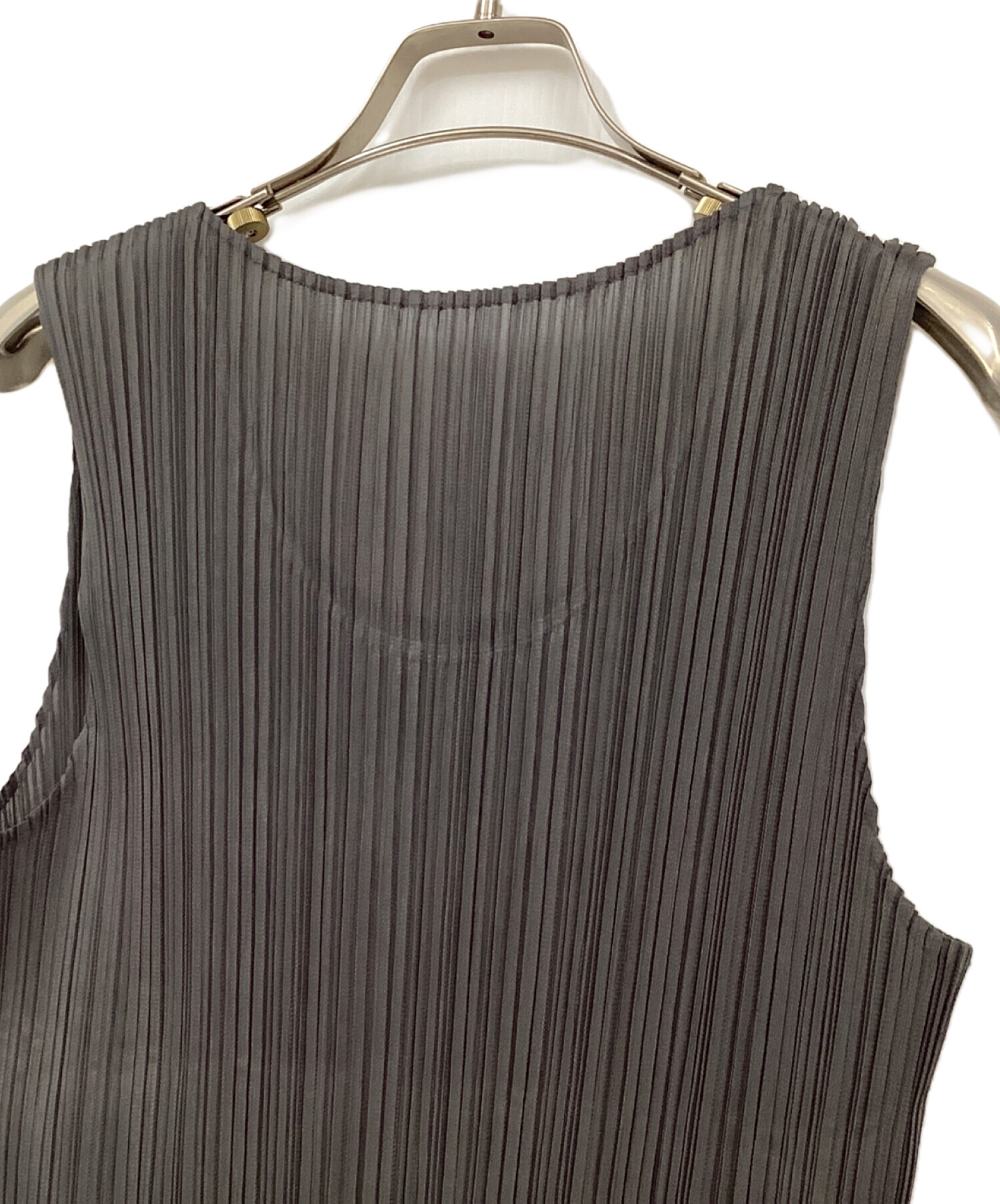 PLEATS PLEASE カットソー　ノースリーブ 中古・古着通販】PLEATS PLEASE (プリーツプリーズ) 総柄ノースリーブ