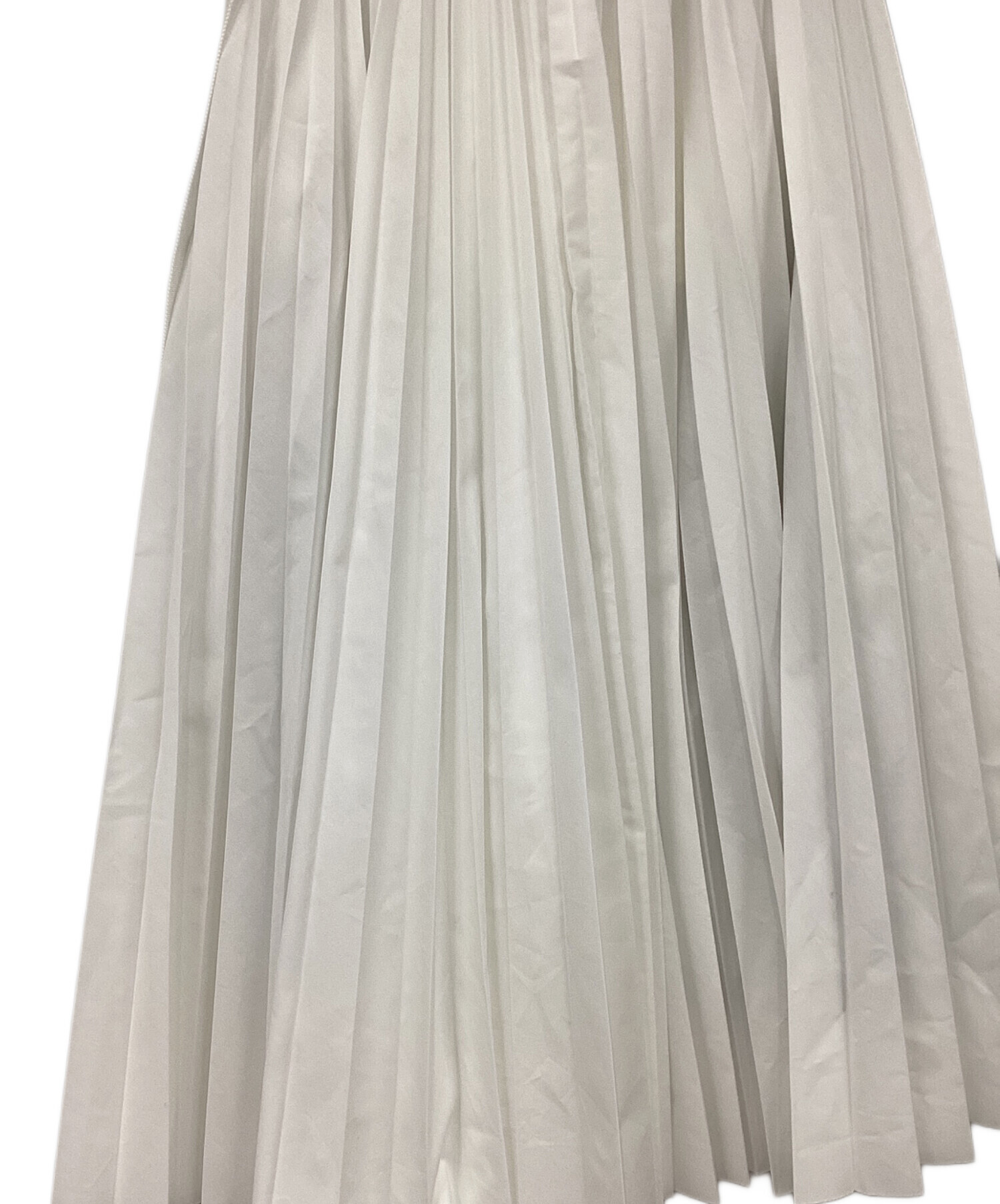 中古・古着通販】sacai (サカイ) ドッキングスカート グレー×ホワイト