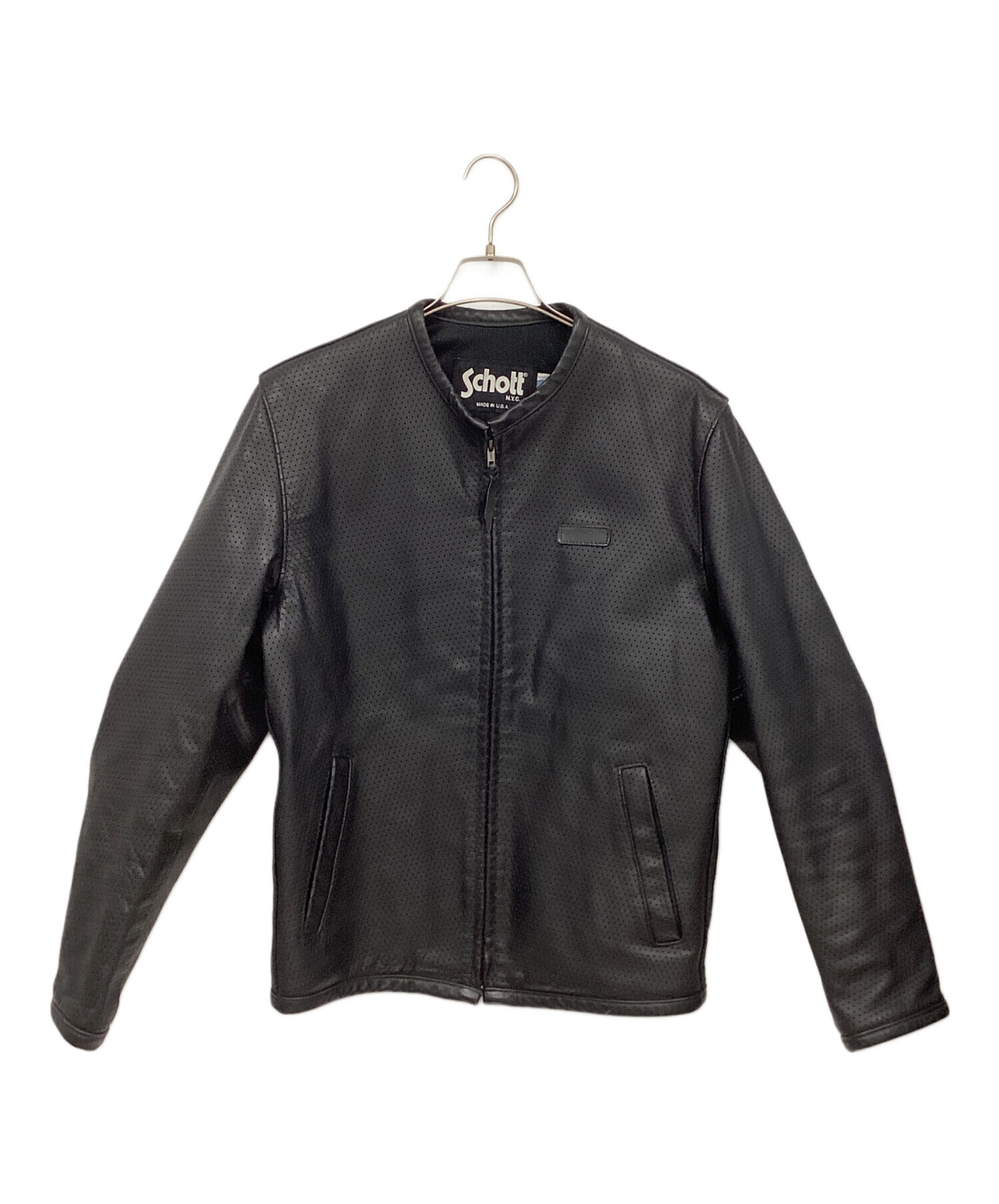 中古・古着通販】Schott (ショット) パンチングレザージャケット 