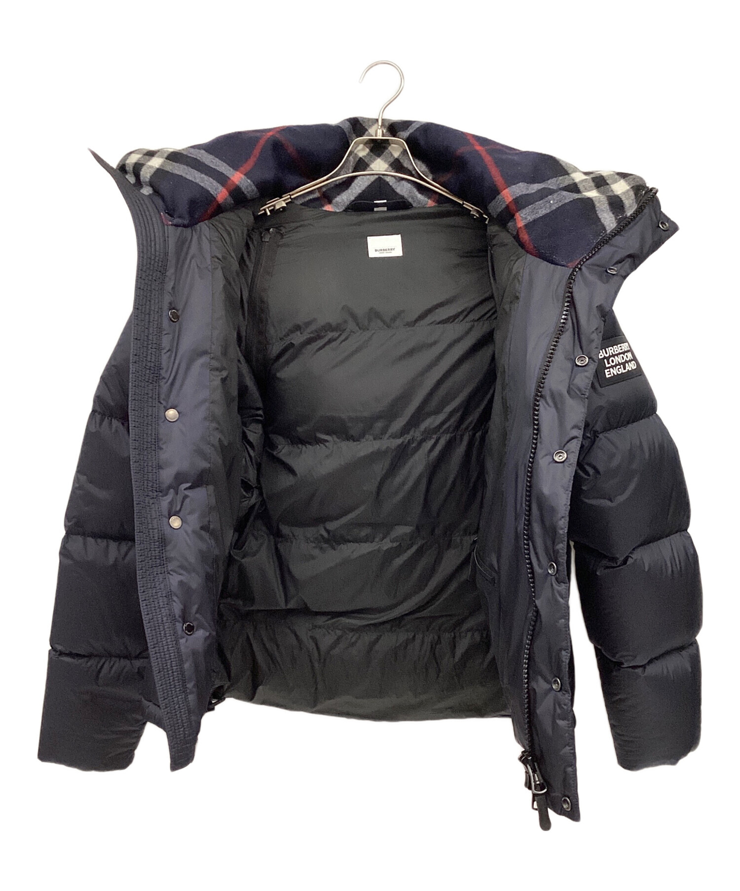 中古・古着通販】BURBERRY (バーバリー) ダウンジャケット ネイビー