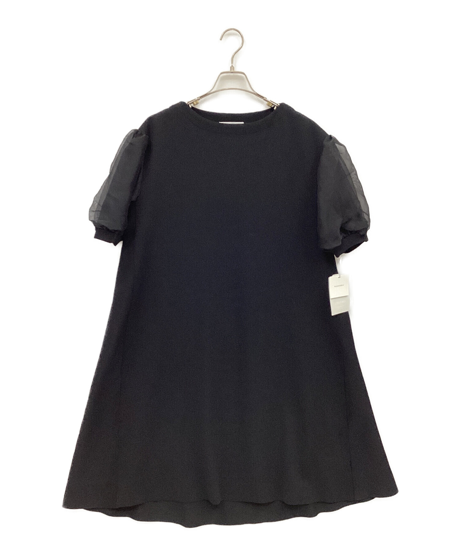 中古・古着通販】CELFORD (セルフォード) 半袖ワンピース ブラック