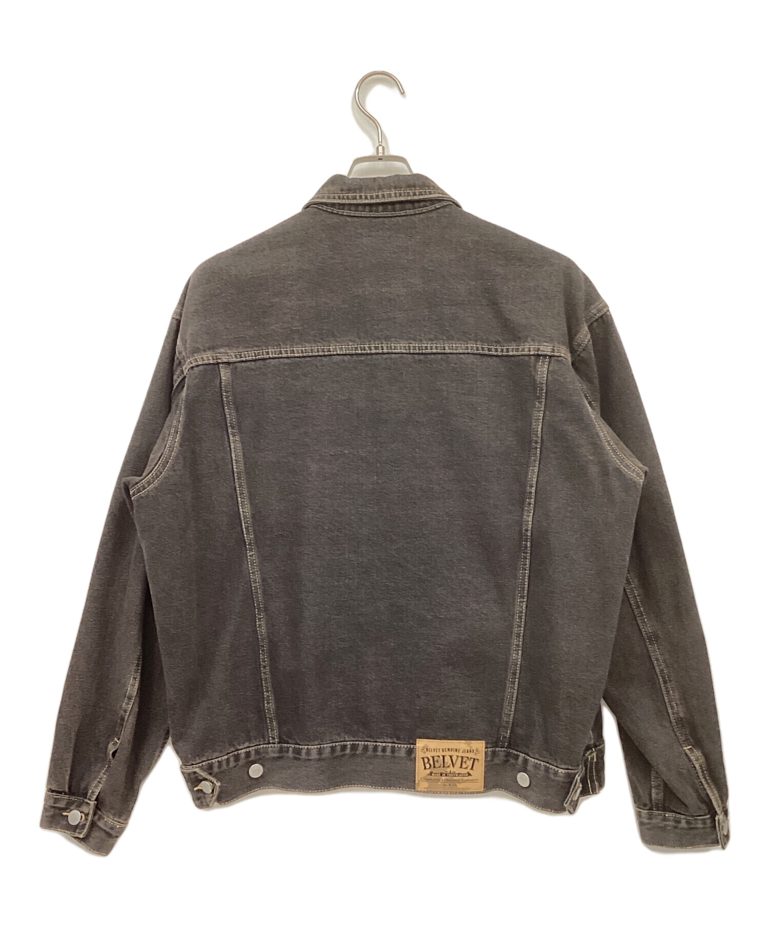 中古・古着通販】BELVET (ベルベット) デニムジャケット グレー サイズ