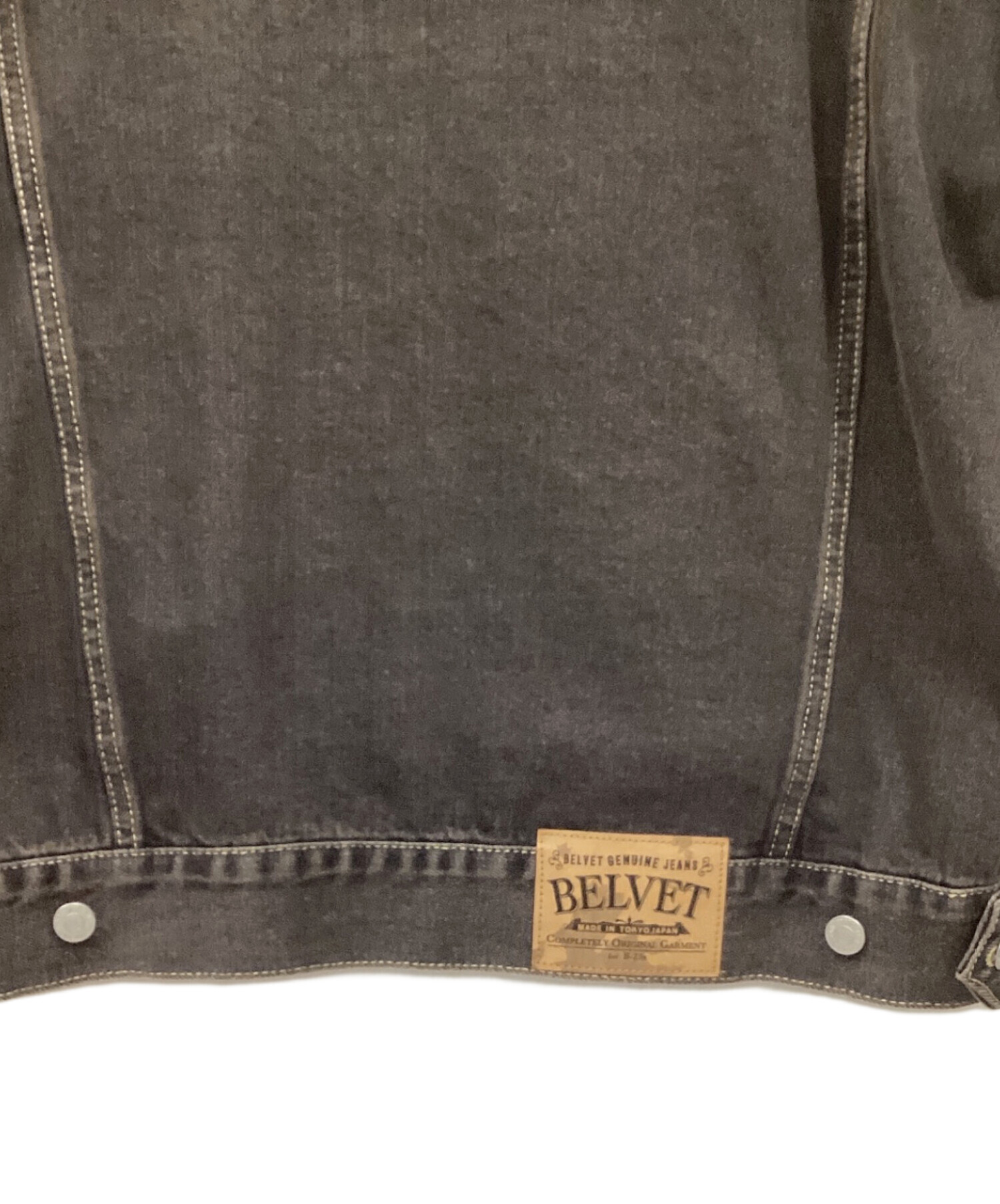中古・古着通販】BELVET (ベルベット) デニムジャケット グレー サイズ