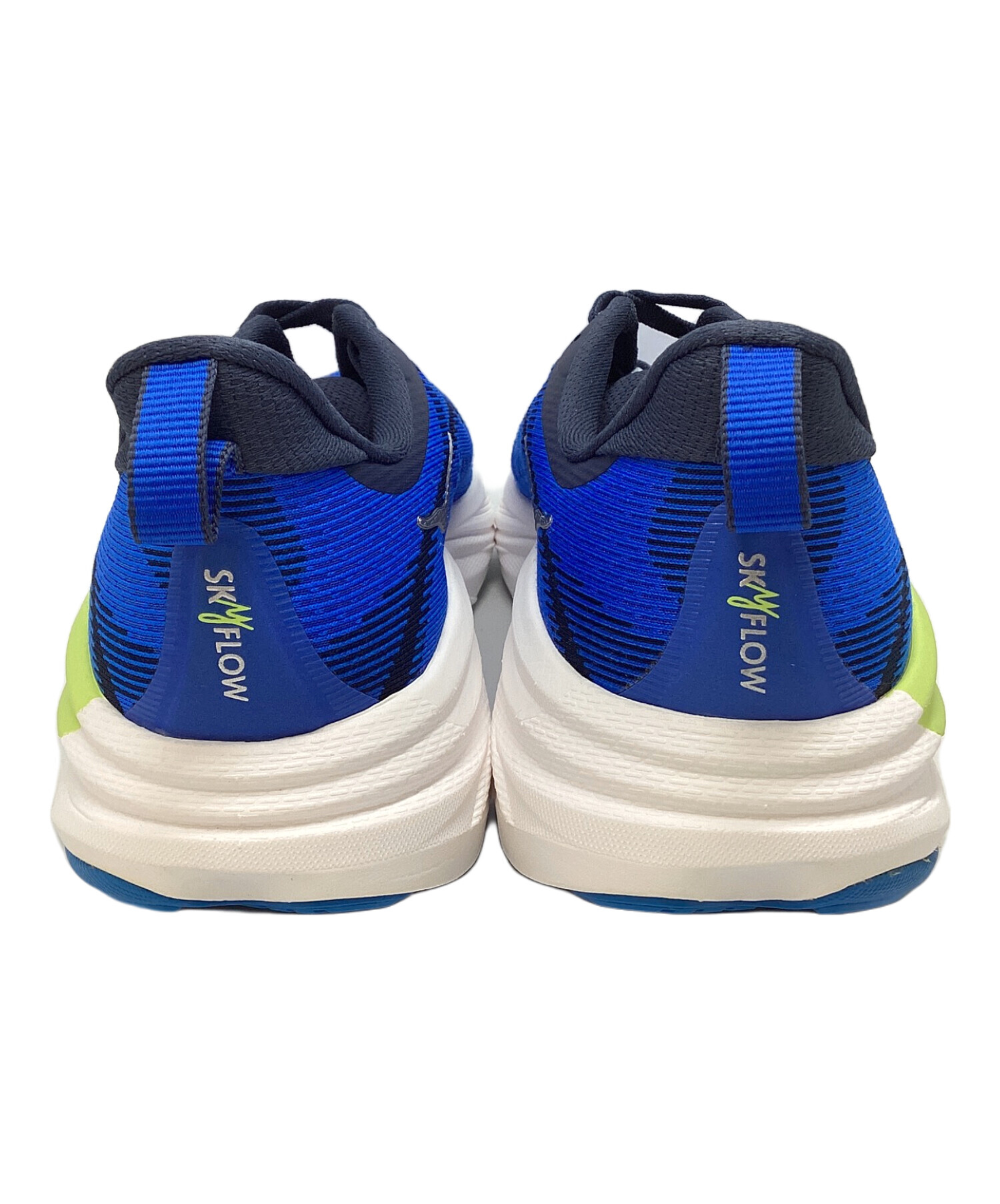 中古・古着通販】HOKA (ホカ) ランニングシューズ ブルー×黄緑 サイズ
