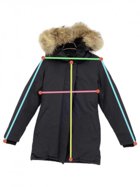 【未使用級】 カナダグース XSネイビーBlack 中古・古着通販】CANADA GOOSE (カナダグース) ダウンジャケット