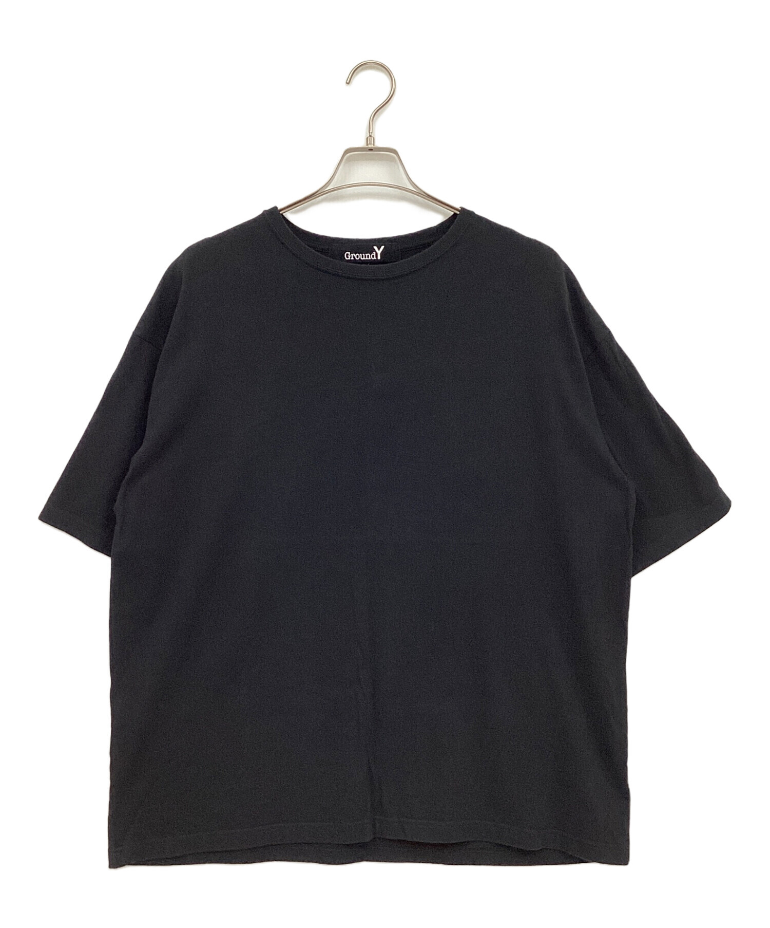中古・古着通販】GROUND Y (グラウンドワイ) 半袖カットソー ブラック
