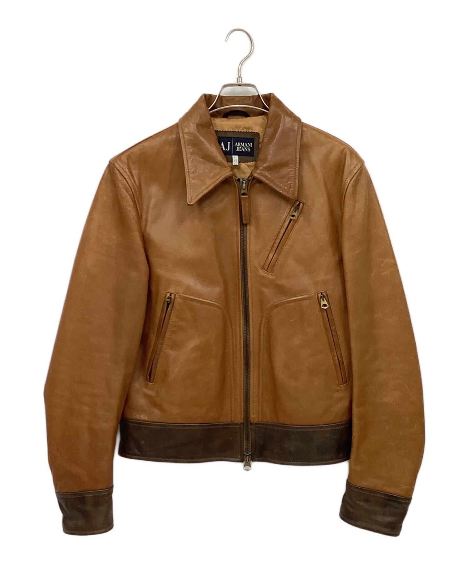中古・古着通販】ARMANI JEANS (アルマーニジーンズ) レザージャケット