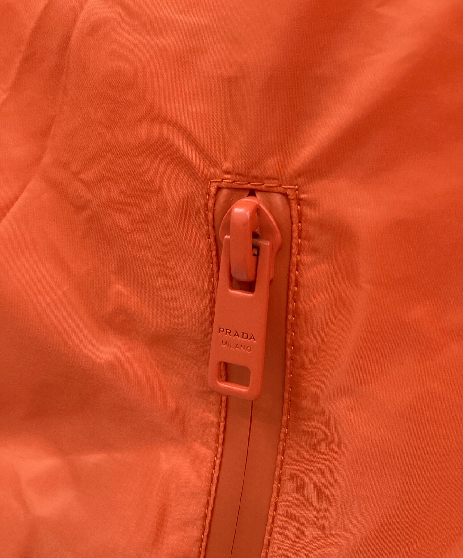 中古・古着通販】PRADA (プラダ) ジップジャケット オレンジ サイズ:XL